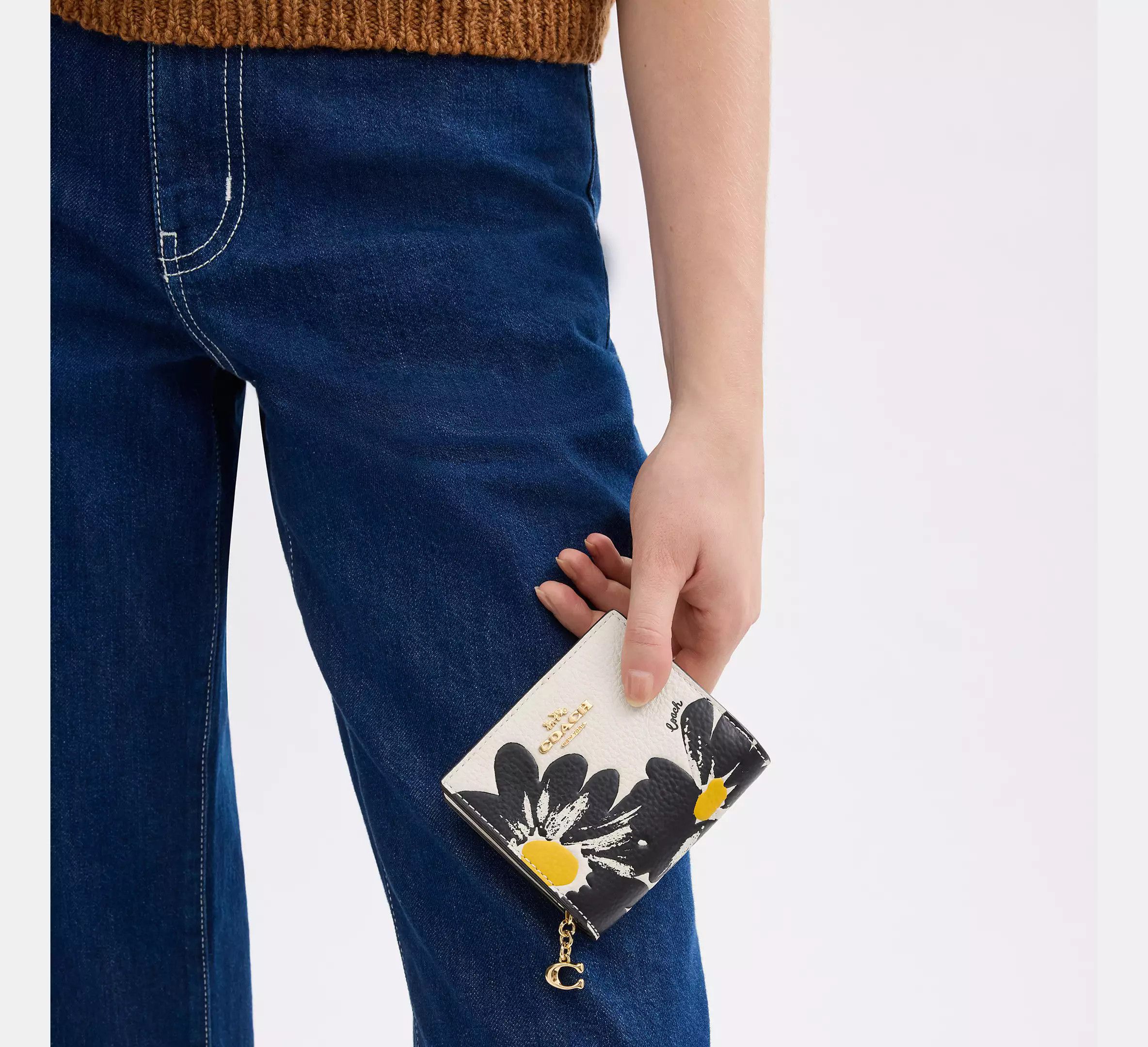 Coach Snap Wallet With Floral Print CZ603 Size ONE SIZE - 6 Thumbnail