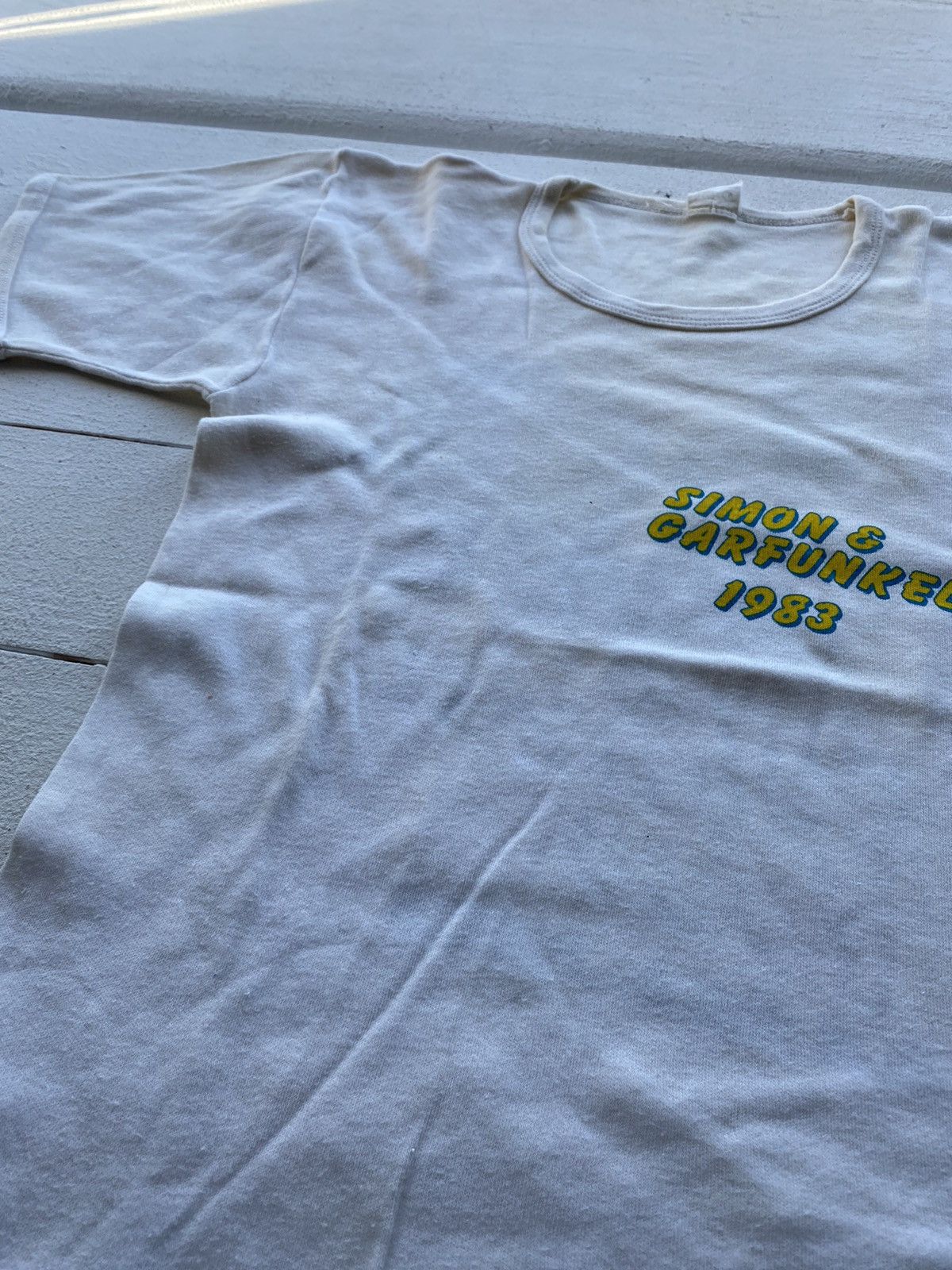 Band Tees × Vintage 1983 Simon Garfunkel Live Basel Nice Tour Shirt mens medium Size US S / EU 44-46 / 1 - 4 Thumbnail