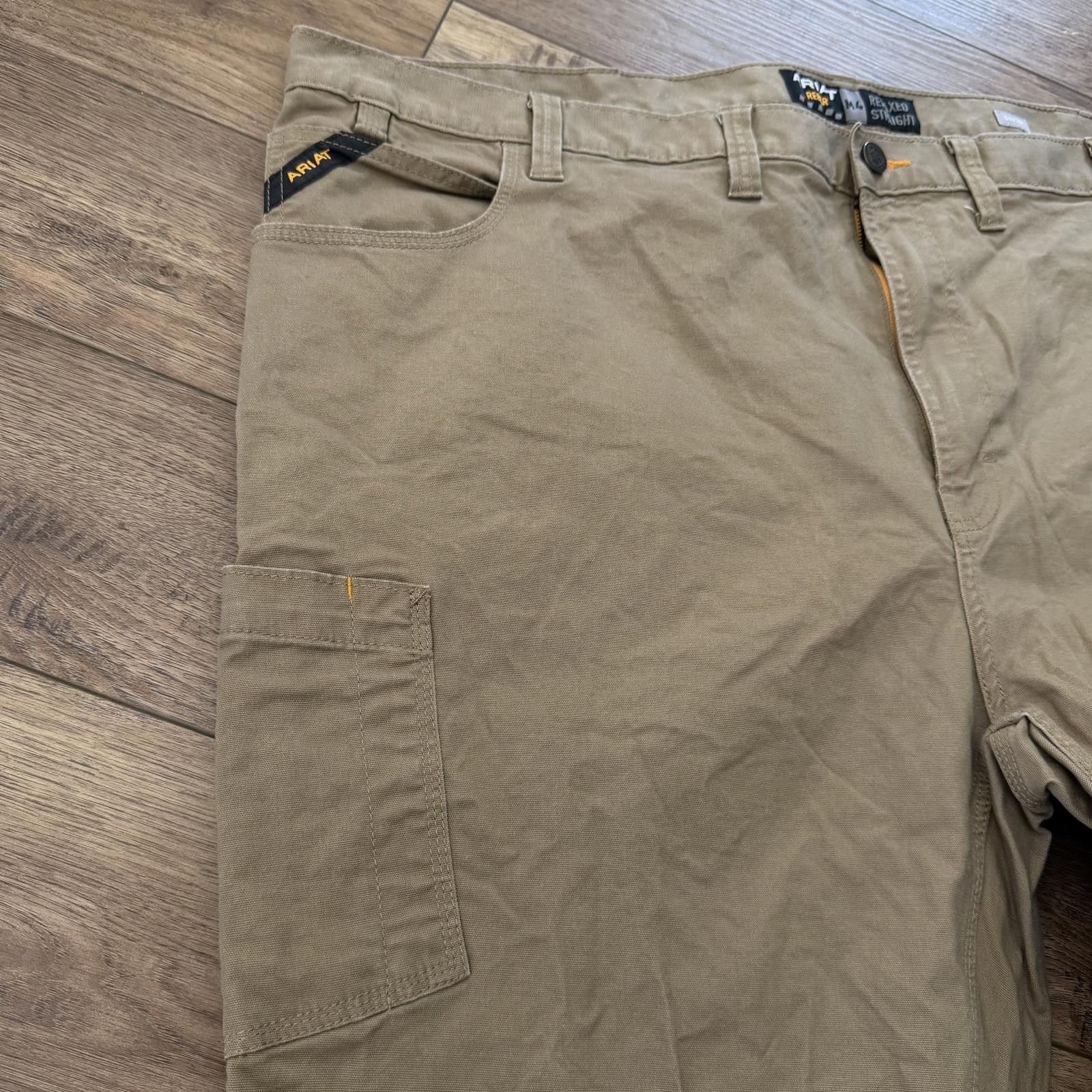Ariat Ariat Rebar M4 Relaxed Straight Field Khaki Work Pants Size US 44 / EU 60 - 4 Thumbnail