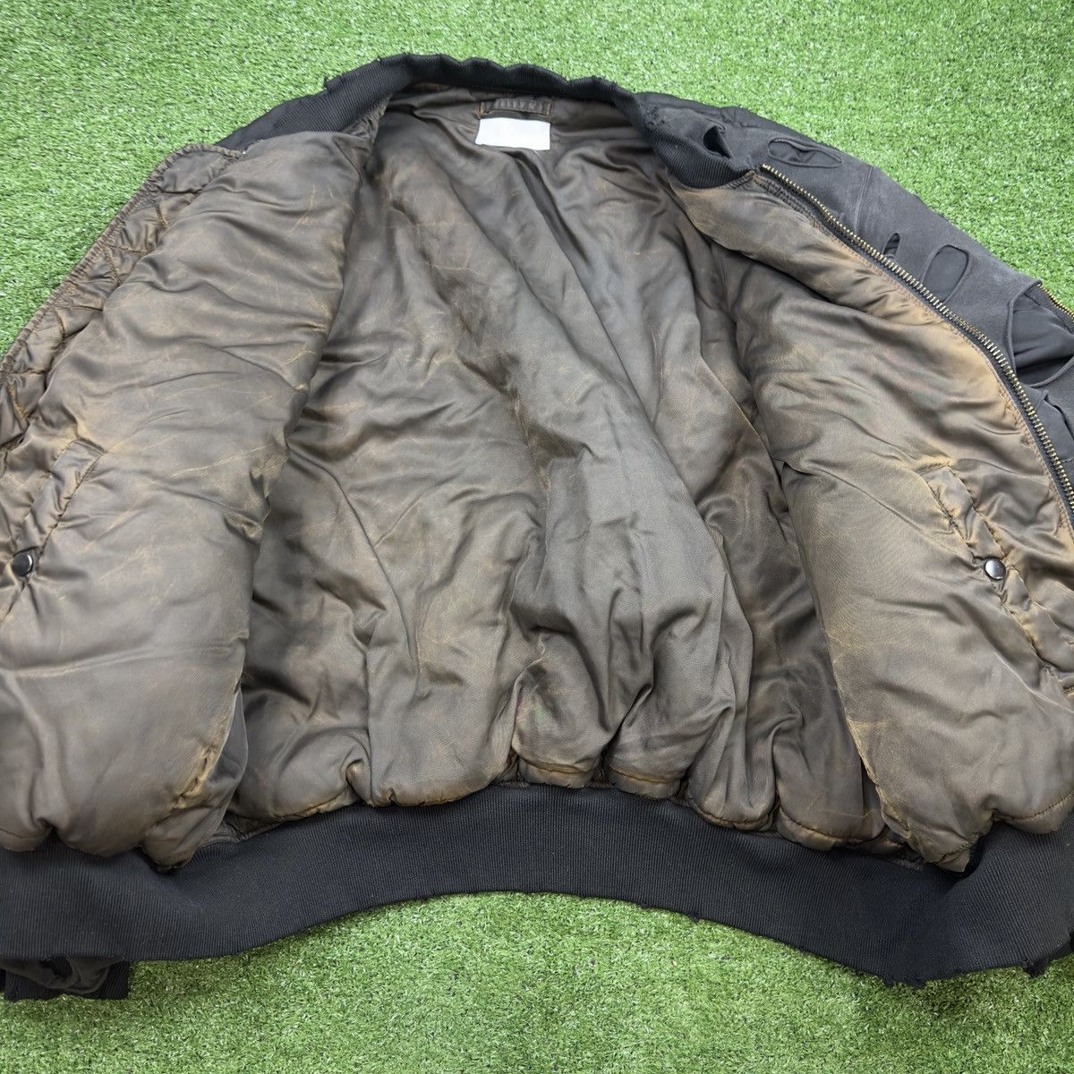 ALEXANDER DIGENOVA Alexander Digenova Trashed Double Layer Bomber Jacket Large Size US L / EU 52-54 / 3 - 6 Thumbnail