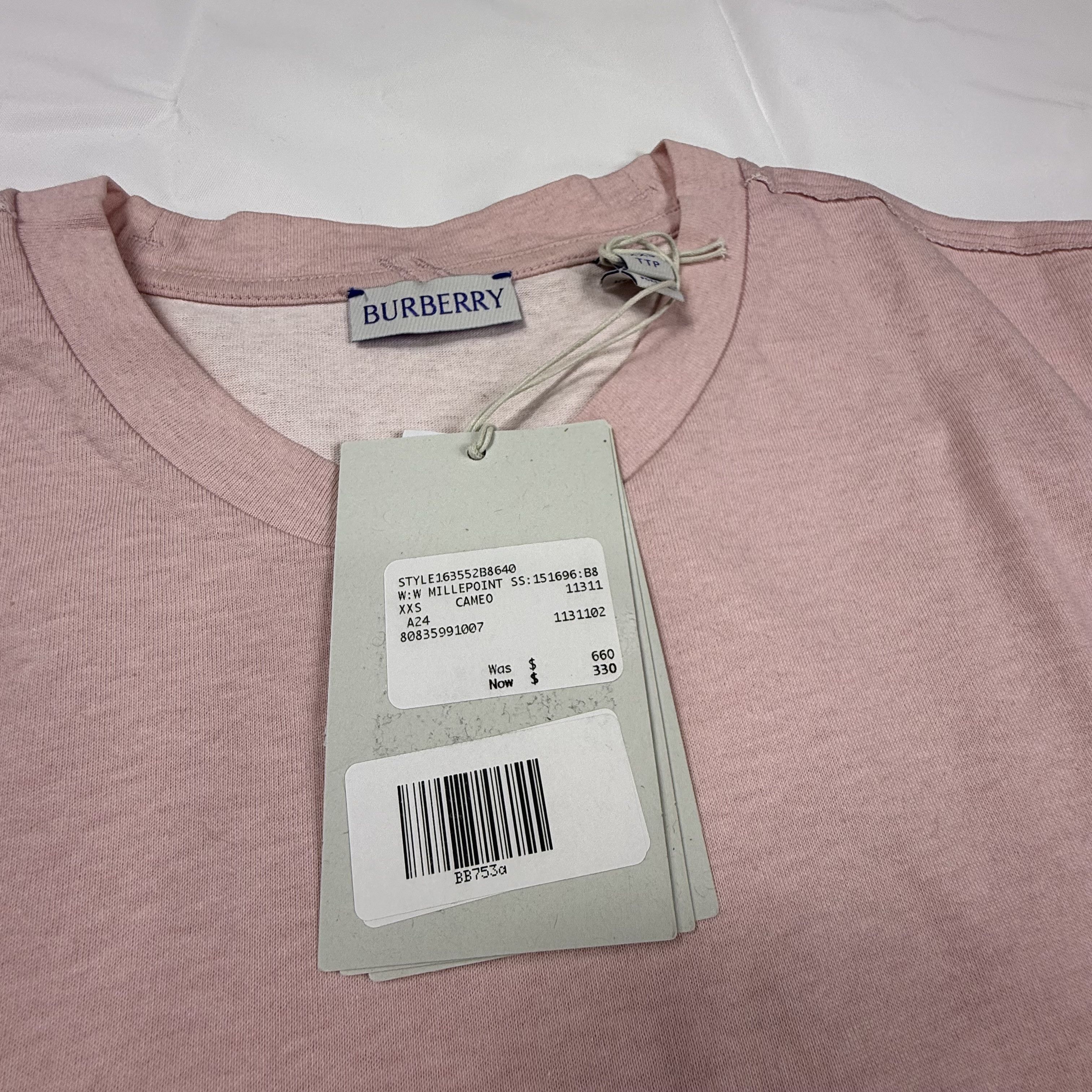 Burberry Burberry Mens Millepoint T-Shirt Pink Equestrian Knight Size US XS / EU 42 / 0 - 1 Thumbnail