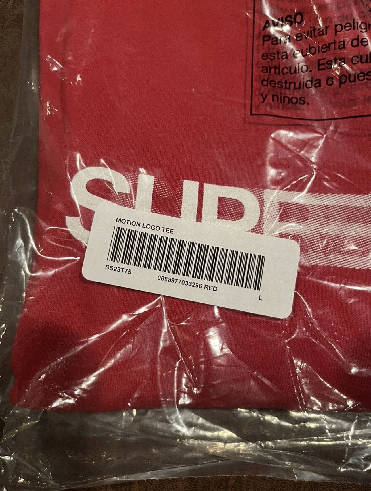 Supreme Supreme Motion Logo Tee Red SS23 Large Size US L / EU 52-54 / 3 - 3 Thumbnail