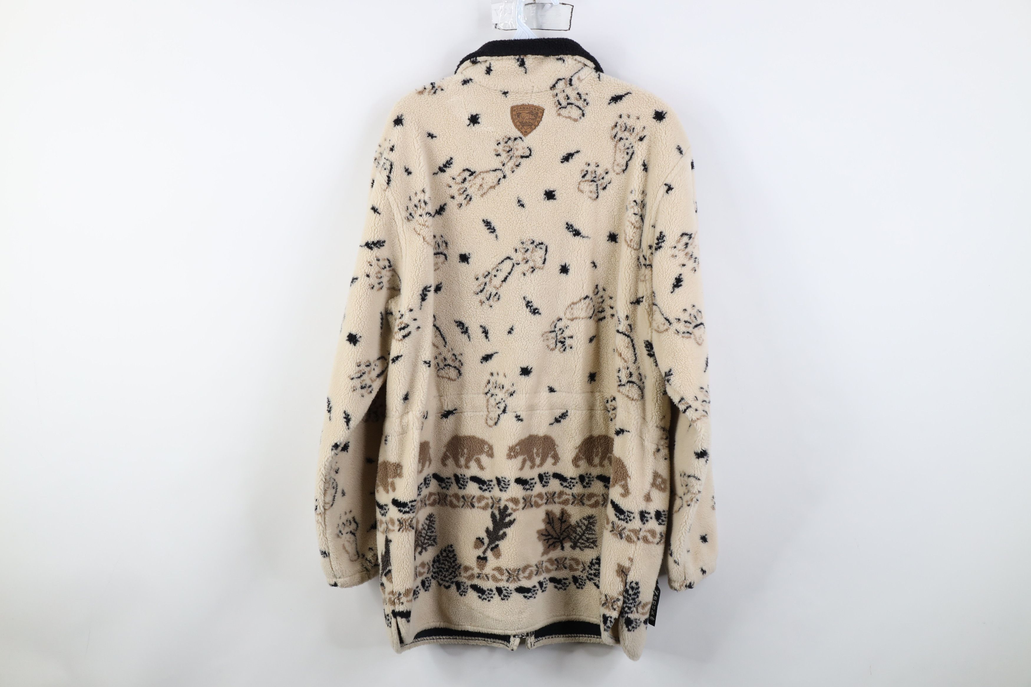 Vintage Vintage 90s Streetwear Animal All Over Print Fleece Jacket Size M / US 6-8 / IT 42-44 - 15 Thumbnail