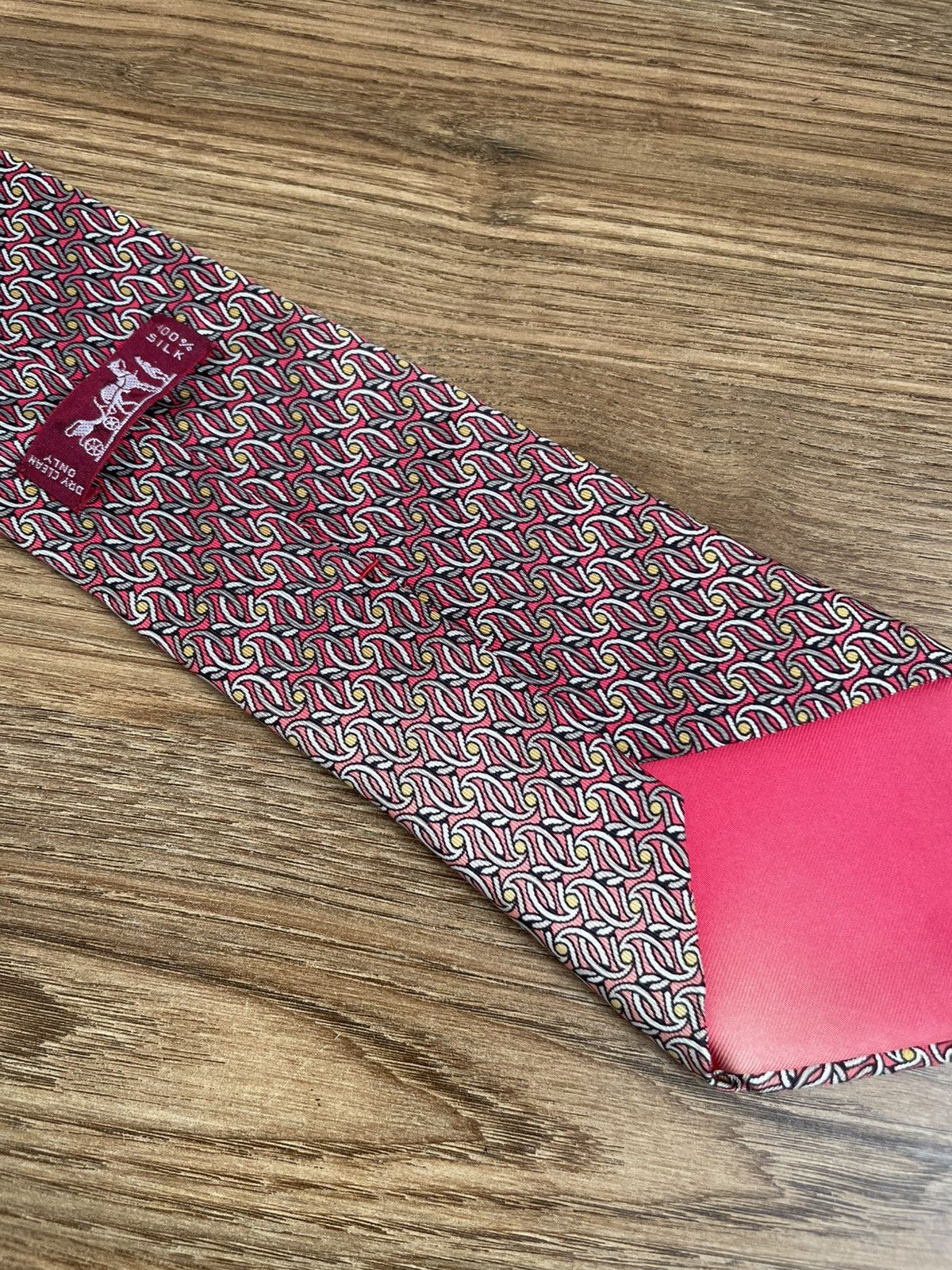 Hermes Hermes Paris Vintage 90s 100% Silk Tie Made France 7454 HA Size ONE SIZE - 5 Thumbnail