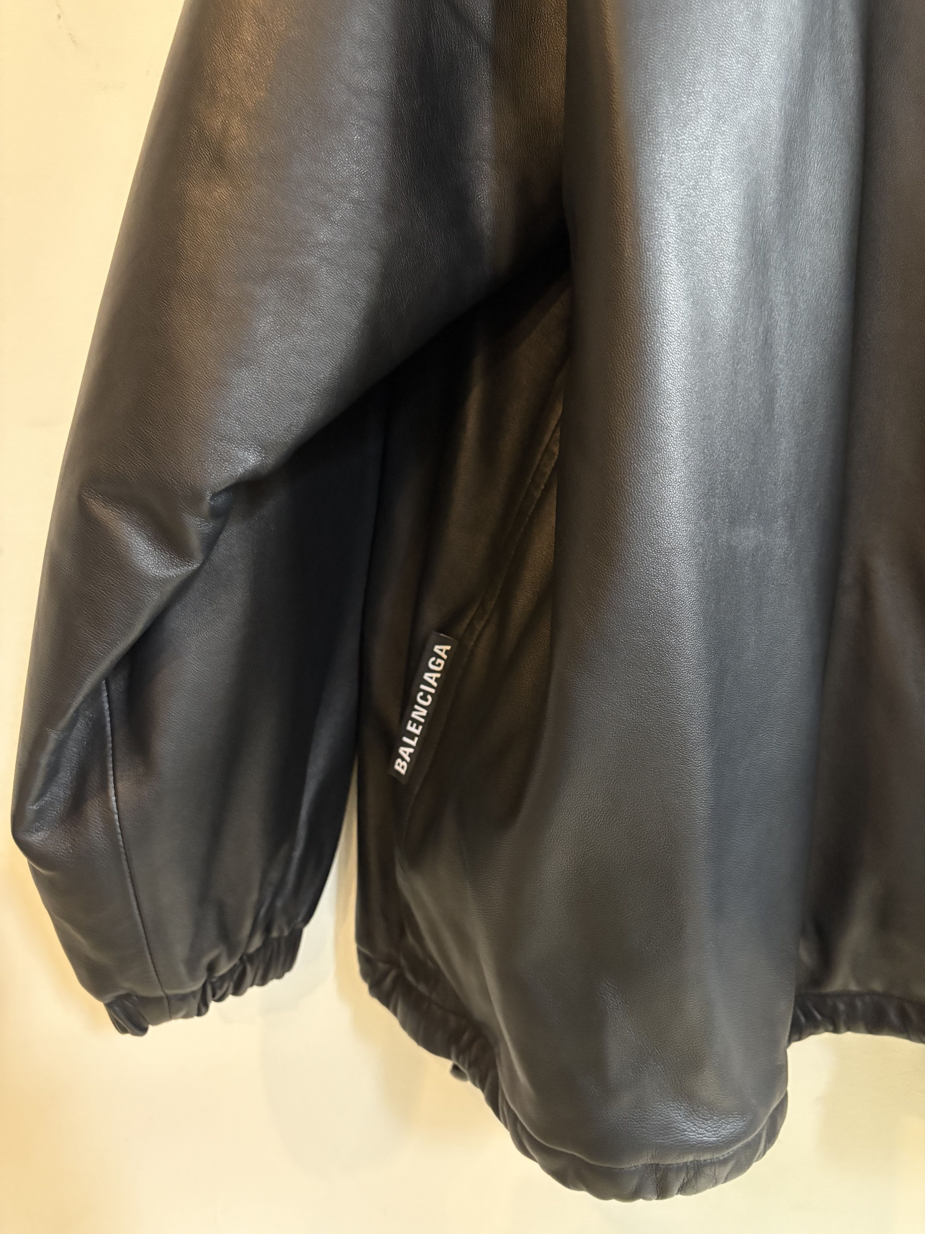 Balenciaga Balenciaga Lamb Leather Track Top Jacket Size US S / EU 44-46 / 1 - 14 Thumbnail