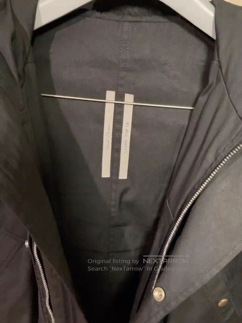 Rick Owens Rick Owens Goose Down Jacket with Chain Detail. Size US M / EU 48-50 / 2 - 6 Thumbnail