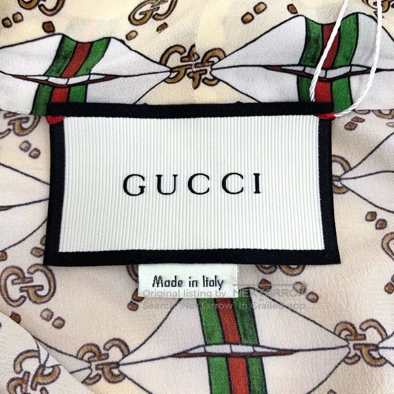Gucci Gucci Colour-blocked old flower striped full-print mulberr Size US XS / EU 42 / 0 - 5 Thumbnail
