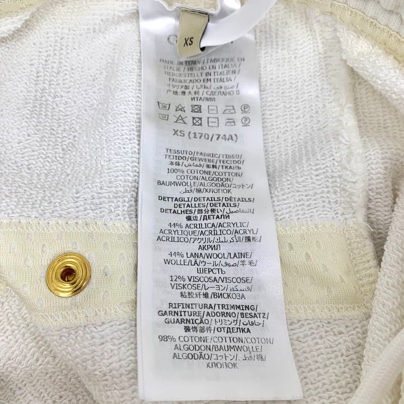 Gucci Gucci SizeXS White logo embroidered cotton drawstring leg c Size US 27 - 8 Thumbnail