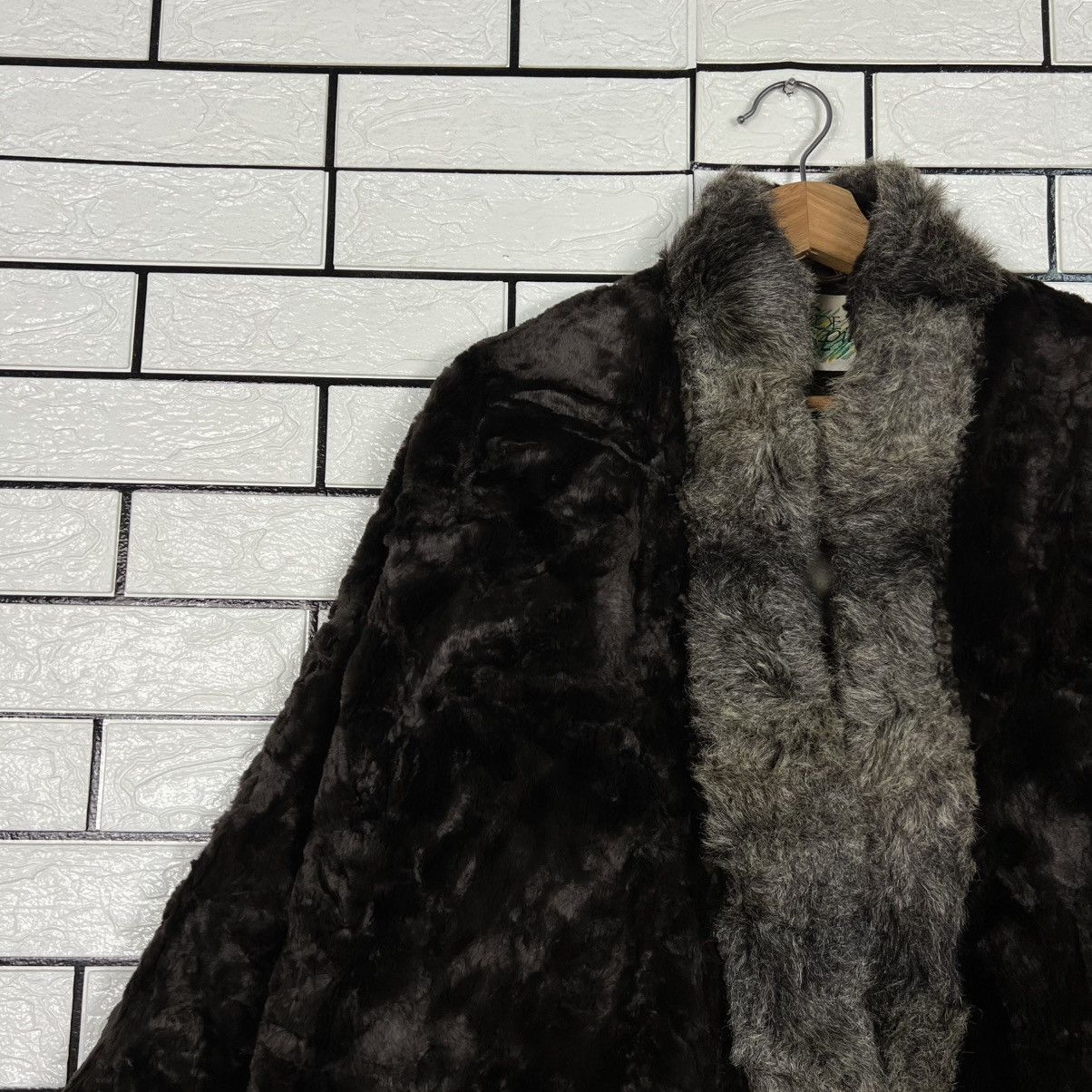 Vintage Vintage 90's VERDE PIU Modacrylic Oversized Coat #4139-C189 Size US M / EU 48-50 / 2 - 3 Thumbnail