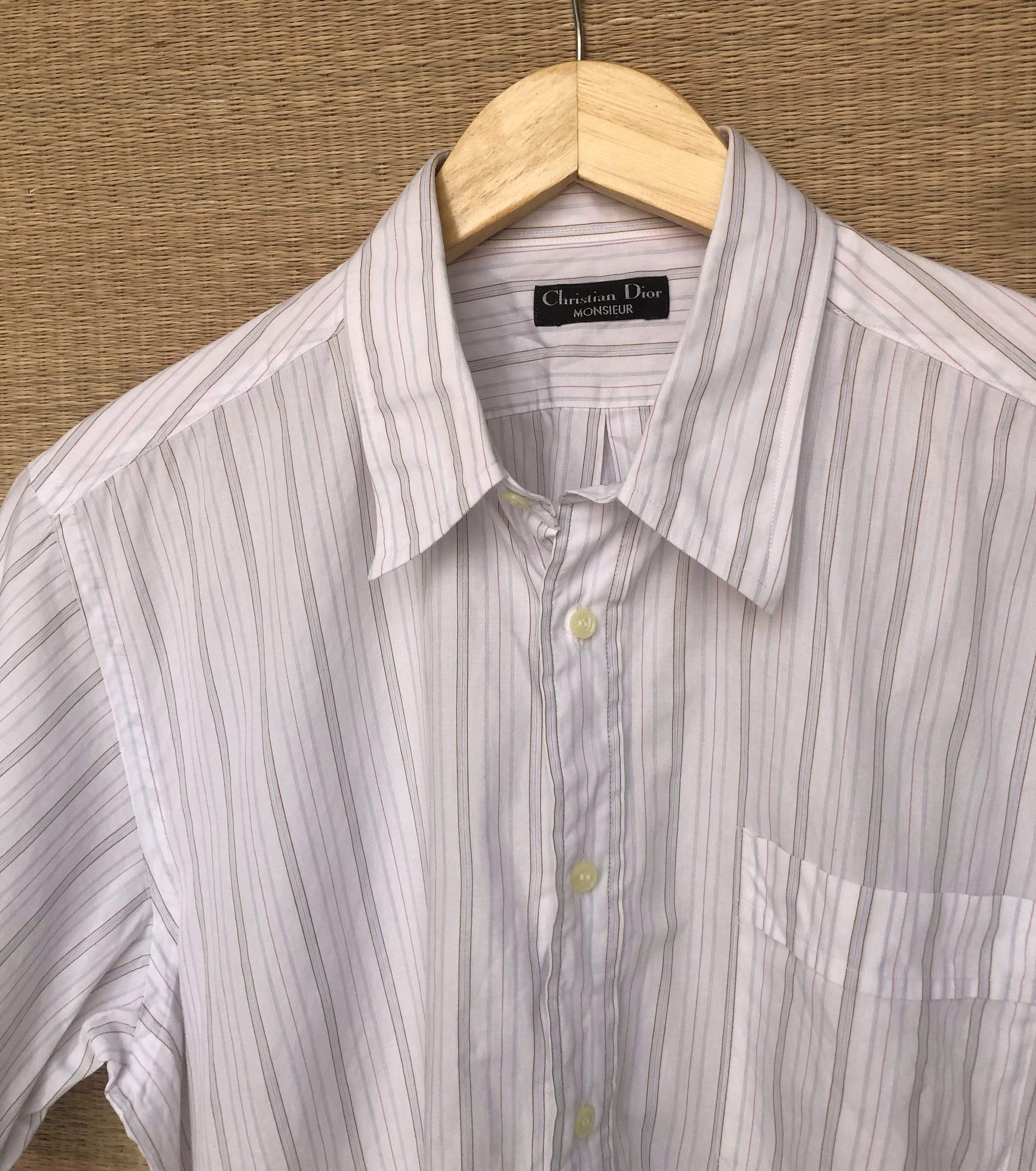 Christian Dior Monsieur stripes shirt Size US M / EU 48-50 / 2 - 2 Thumbnail