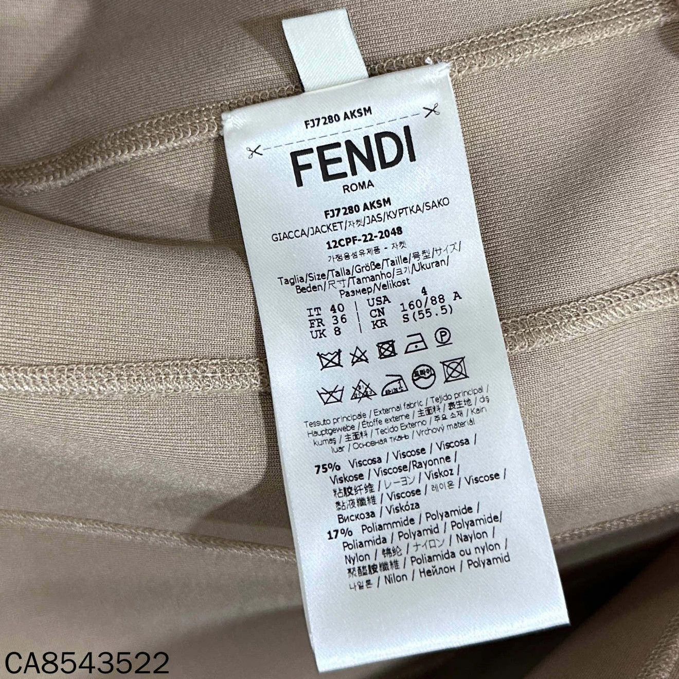 Fendi FENDI FW22 Plaid Removable Belt Layered Jacket 40 Size XL / US 12-14 / IT 48-50 - 6 Thumbnail
