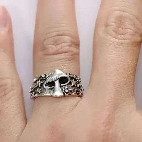 Jewelry Mushroom Ring Size ONE SIZE - 4 Thumbnail