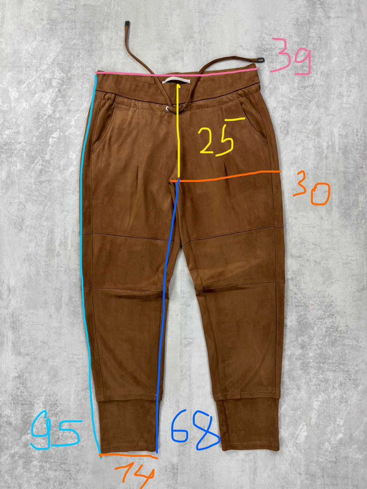 Designer RAFFAELLO ROSSI Candice brown Jogging Pants Womens Size 40 Size 27" / US 4 / IT 40 - 9 Thumbnail