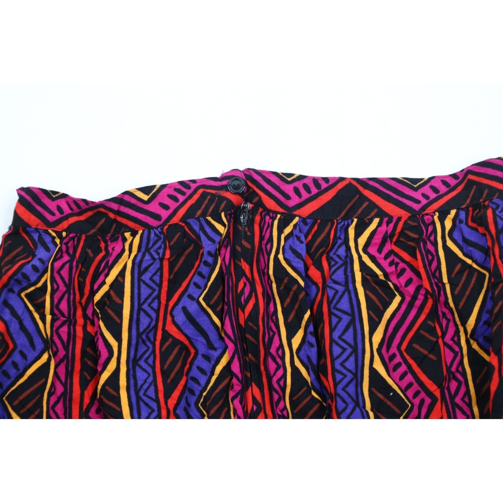 Vintage Vintage 90s Rayon Gabardine Abstract Rainbow Skirt Size 40" / US 18 - 10 Thumbnail