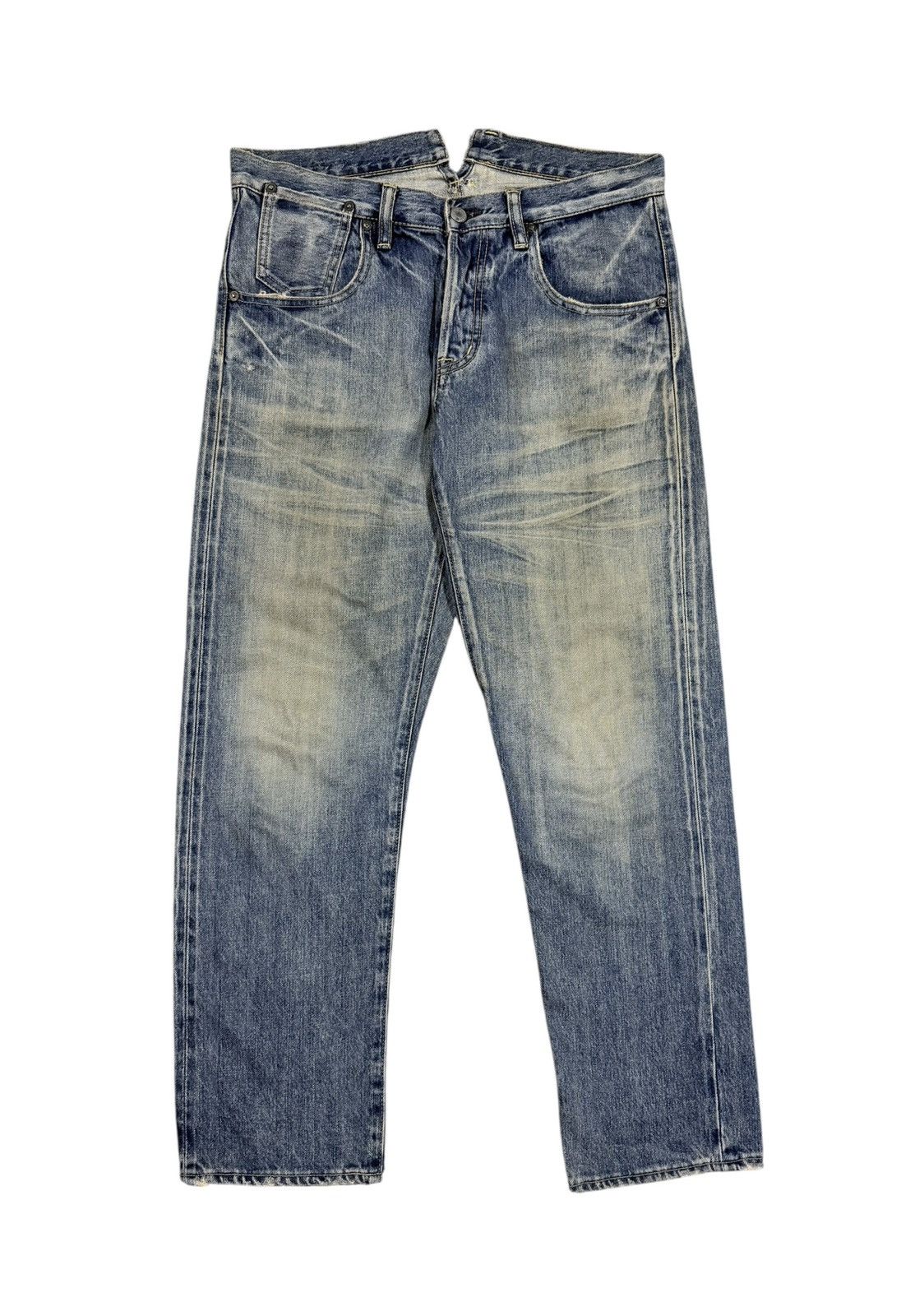 Hysteric Glamour Vtg💥Hysteric Glamour Salvedge Buckle Back Wash Denim Size US 33 - 1 Thumbnail