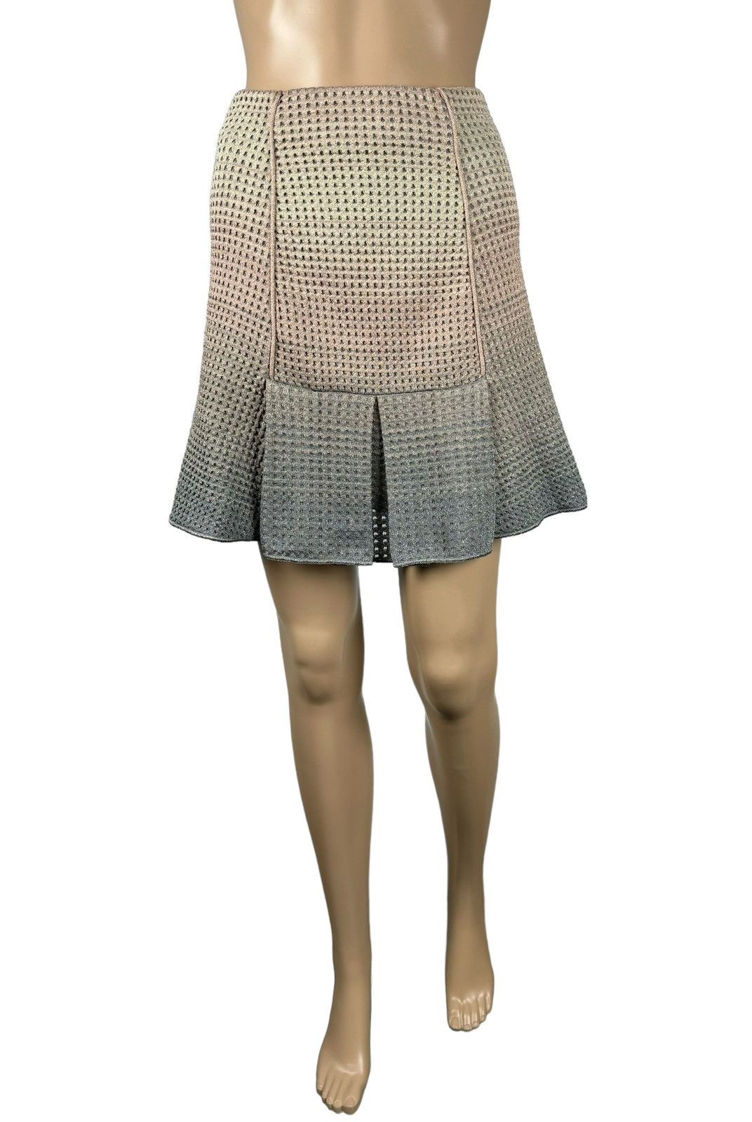 Missoni Missoni Knit Mini Skirt Multicolor Polyester-Metal size 38 Size 26" / US 2 / IT 38 - 2 Thumbnail