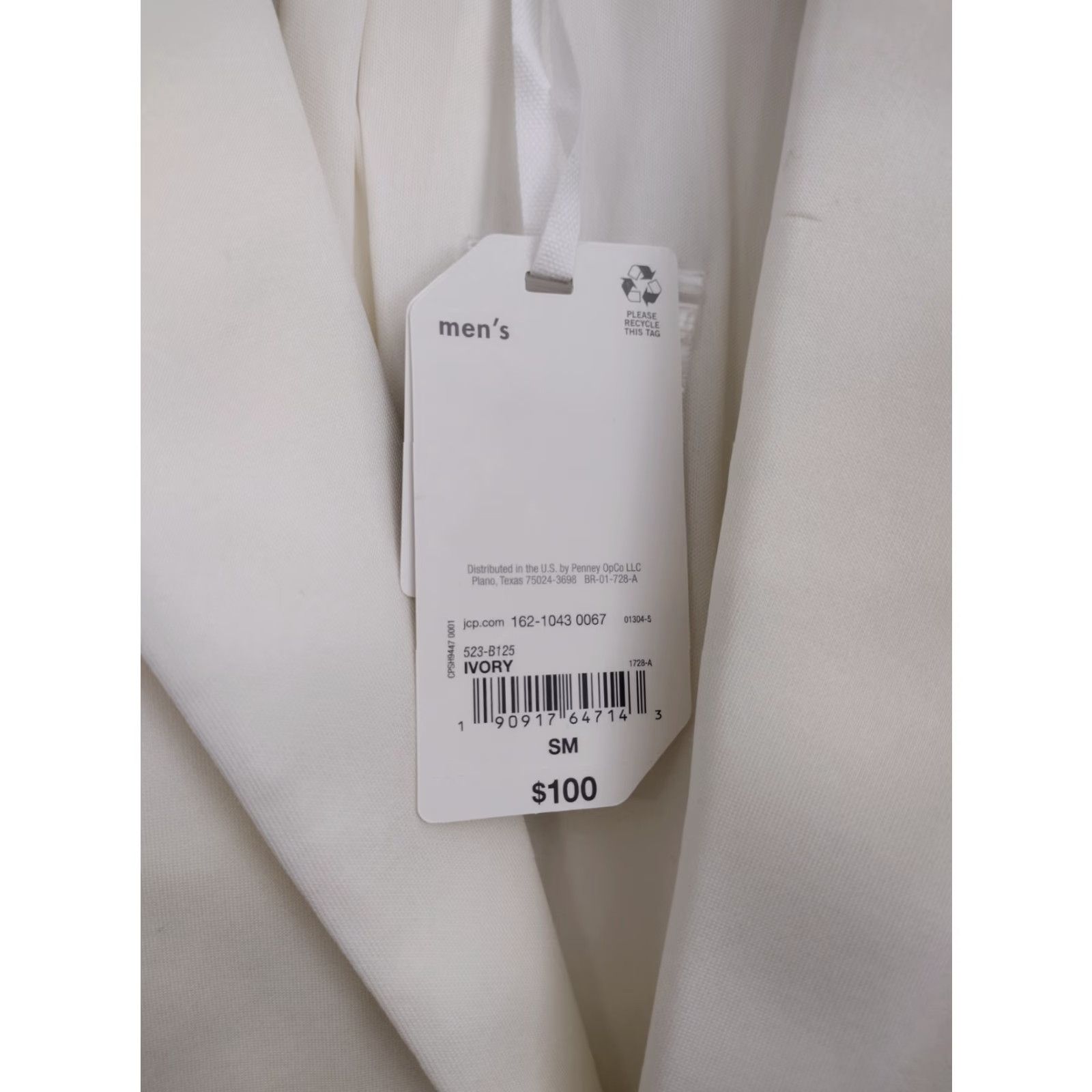 Vintage Stylus X LaDarius Campbell Lightweight Jacket Blazer Casual Ivory Mens S/M Size 36R - 6 Thumbnail