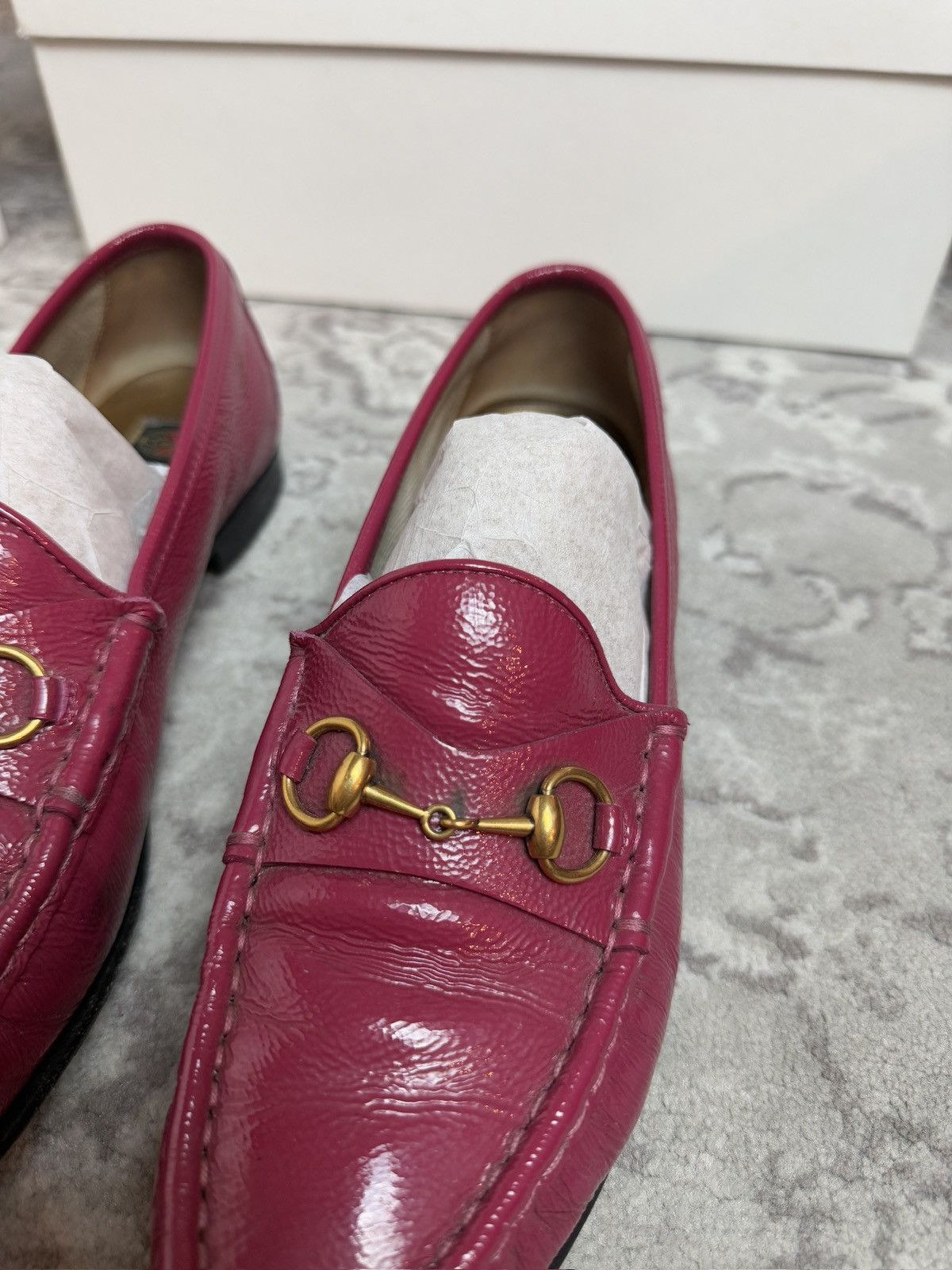 Designer × Gucci × Vintage Vintage 90s Gucci leather loafers flats shoes US7 luxury y2k Size US 7 / IT 37 - 3 Thumbnail