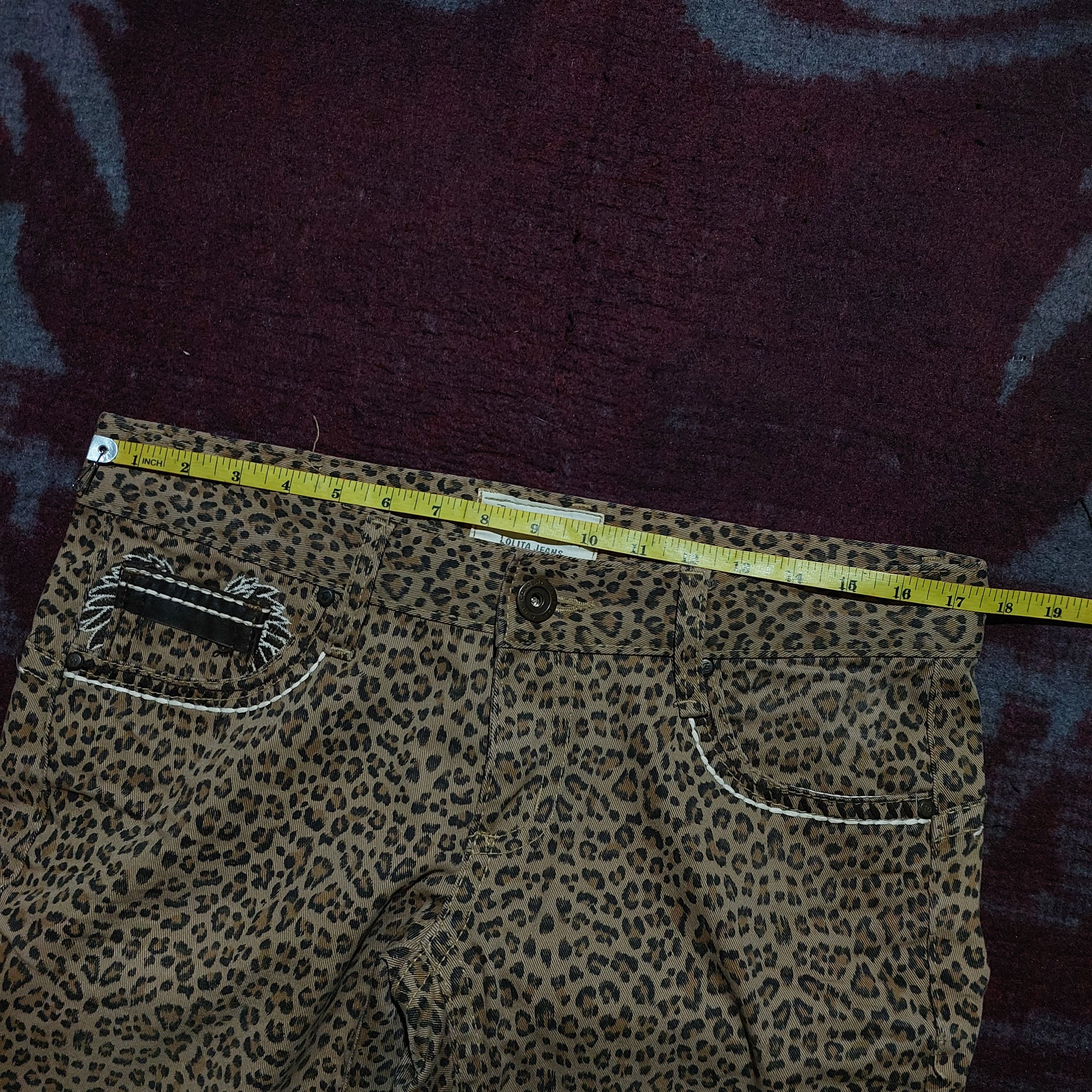 Tornado Mart lolita yoshitomo nara wing embroidery pocket jeans leopard Size US 30 / EU 46 - 13 Thumbnail