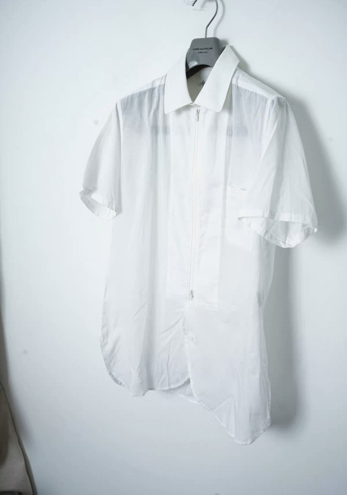 Yohji Yamamoto Yohji Yamamoto Small Stand Collar Short Sleeve Shirt Size US S / EU 44-46 / 1 - 2 Thumbnail