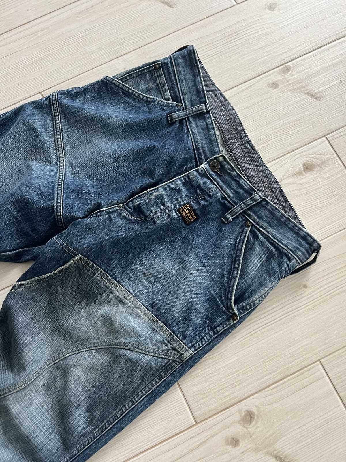 G-Star G Star Raw Vintage Mens Denim Pants Double Knee Patchwork 32 Size US 32 / EU 48 - 8 Thumbnail