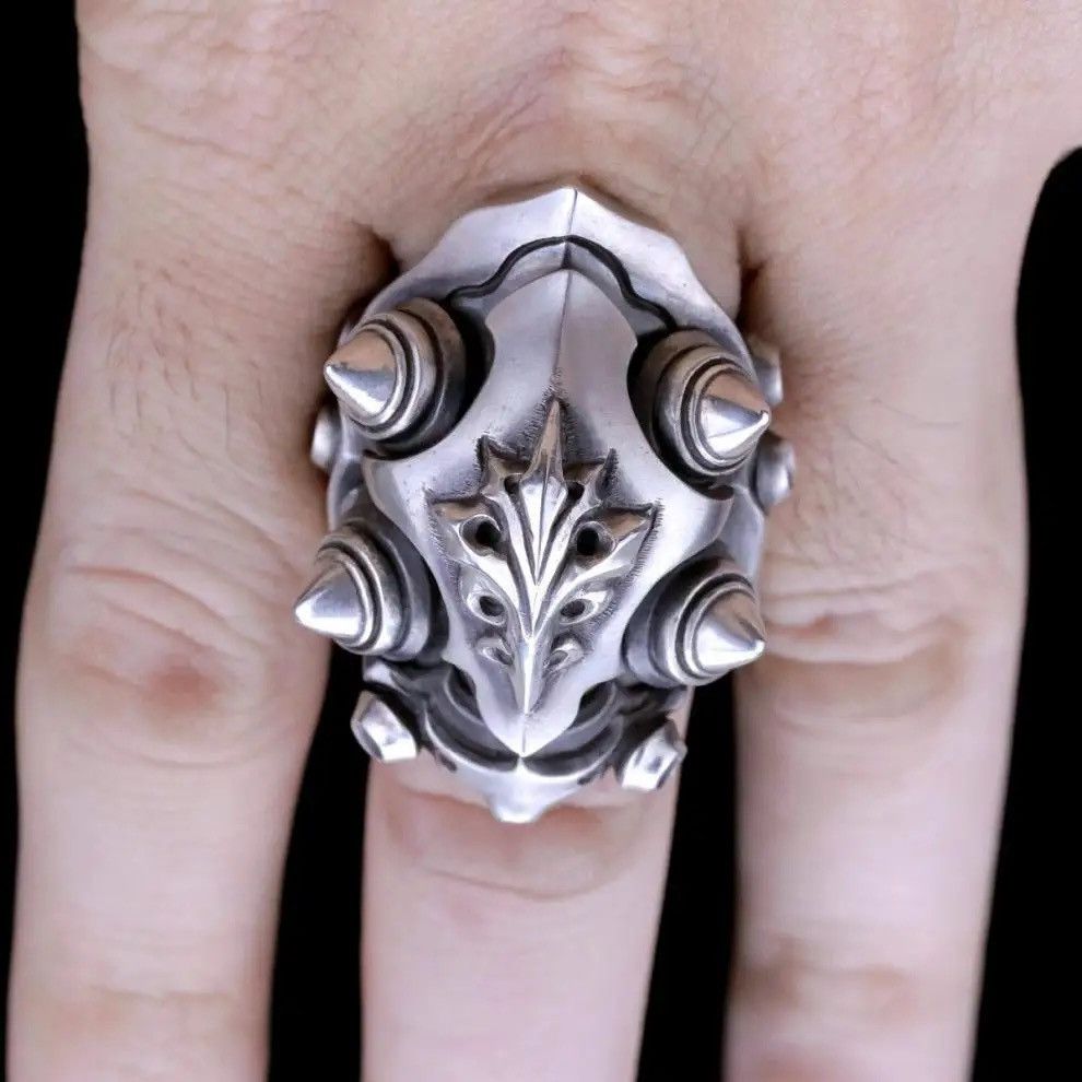 Jewelry × Streetwear Mech King Flame Armor Resizable Ring | Grailed