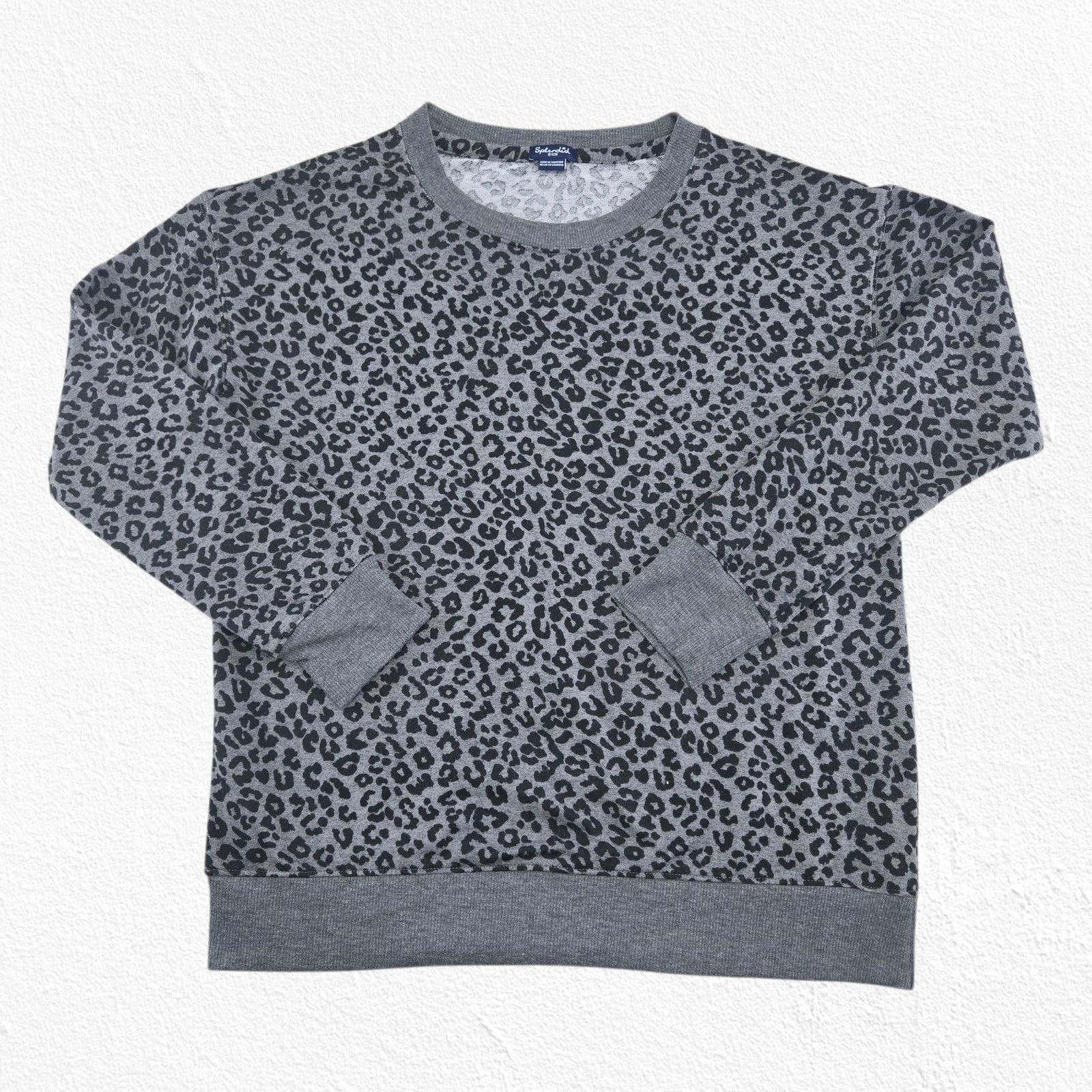 Splendid Splendid Leopard Print Gray Pullover Sweatshirt Size Small Size S / US 4 / IT 40 - 2 Thumbnail