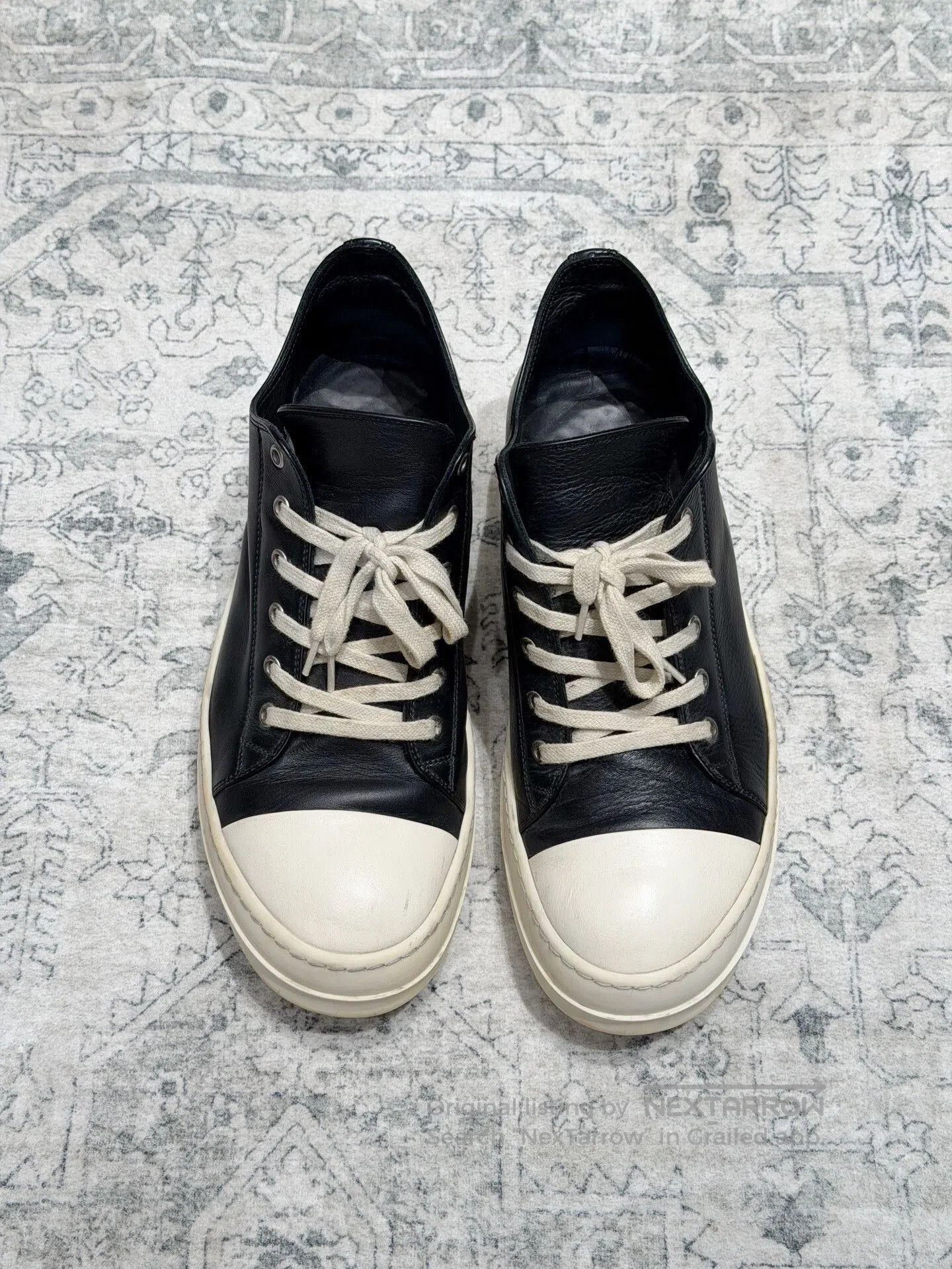 Rick Owens Rick Owens x Converse Leather Low Top. Size US 10 / EU 43 - 1 Thumbnail
