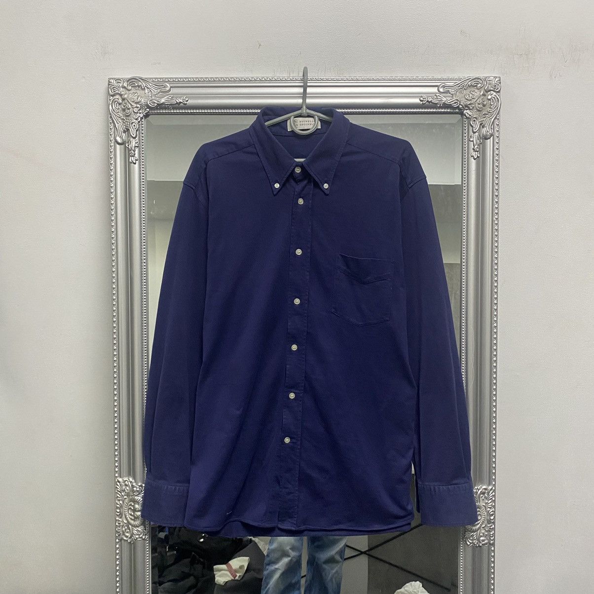 Brunello Cucinelli Brunello Cucinelli Button Up Shirt Size US L / EU 52-54 / 3 - 1 Thumbnail