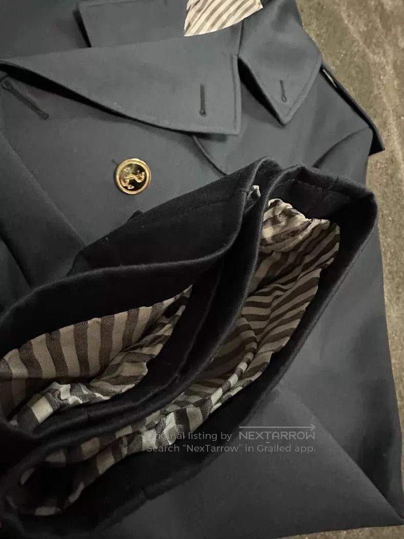 Thom Browne Thom Browne Dark blue cotton casual trench coat Size US S / EU 44-46 / 1 - 5 Thumbnail
