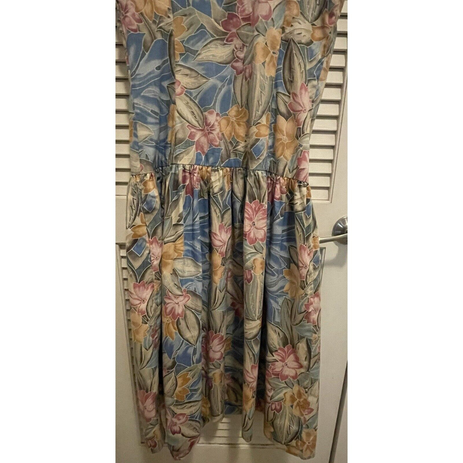 Reyn Spooner Vintage Reyn Spooner Hawaiian Floral Button Down Dress Slee Size M / US 6-8 / IT 42-44 - 8 Thumbnail