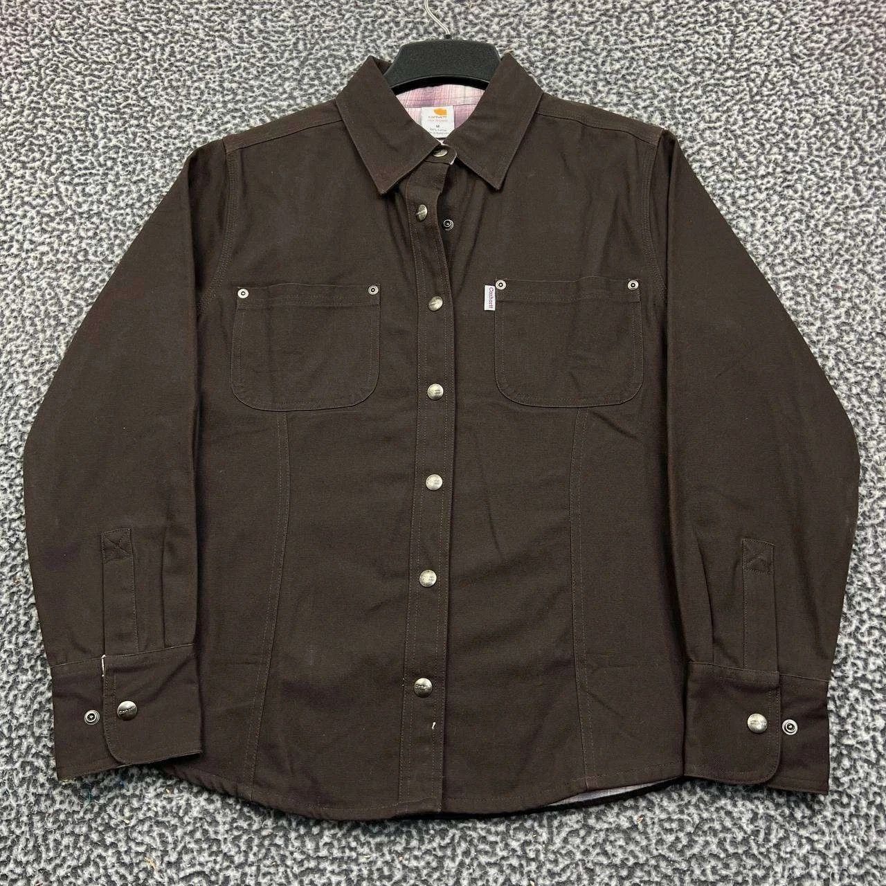 Carhartt Carhartt Shacket Women Flannel Plaid Button Up Cotton M Size M / US 6-8 / IT 42-44 - 1 Thumbnail