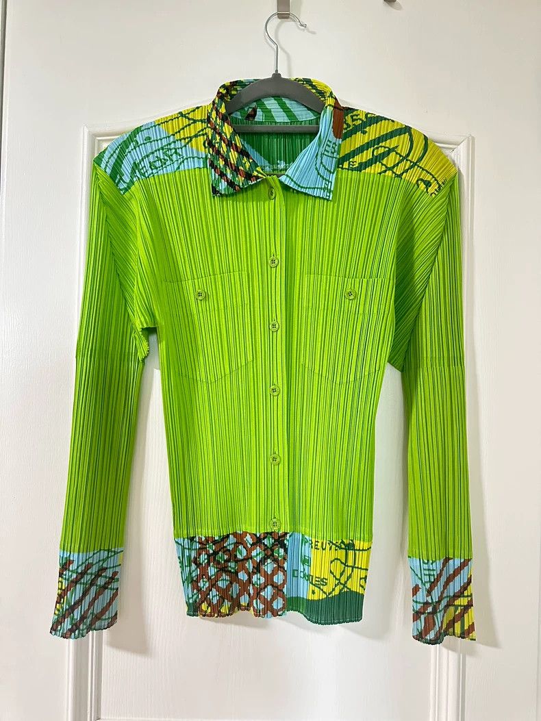 Issey Miyake Green vintage shirt