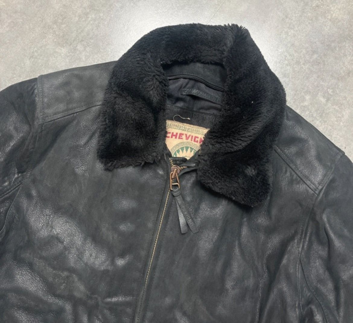 Chevignon Vintage Chevignon Bingo Leather Bomber Jacket XXL Shearling Size US XXL / EU 58 / 5 - 2 Thumbnail
