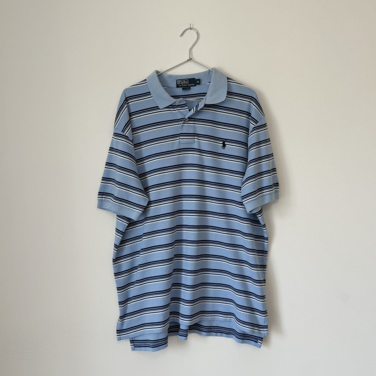 Polo Ralph Lauren Vtg 2000s Polo Ralph Lauren Striped Pony Rugby Shirt Y2K Size US XL / EU 56 / 4 - 2 Thumbnail