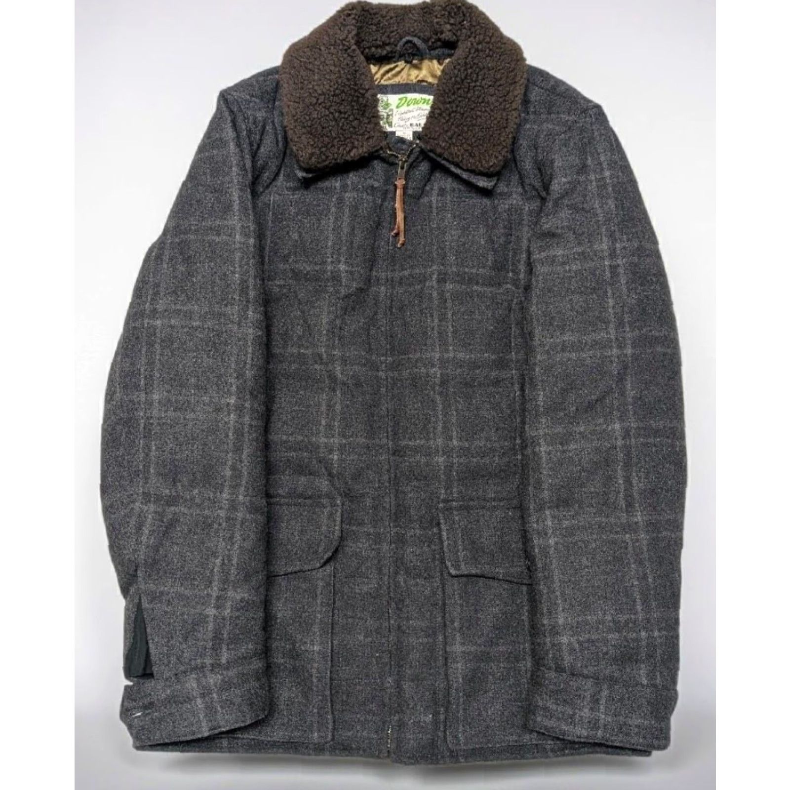 Eddie Bauer VINTAGE Eddie Bauer Coat Men M Gray Wool Goose Down EB550 Yukon Windowpane Pattern Modern Slim Fit Size US M / EU 48-50 / 2 - 2 Thumbnail