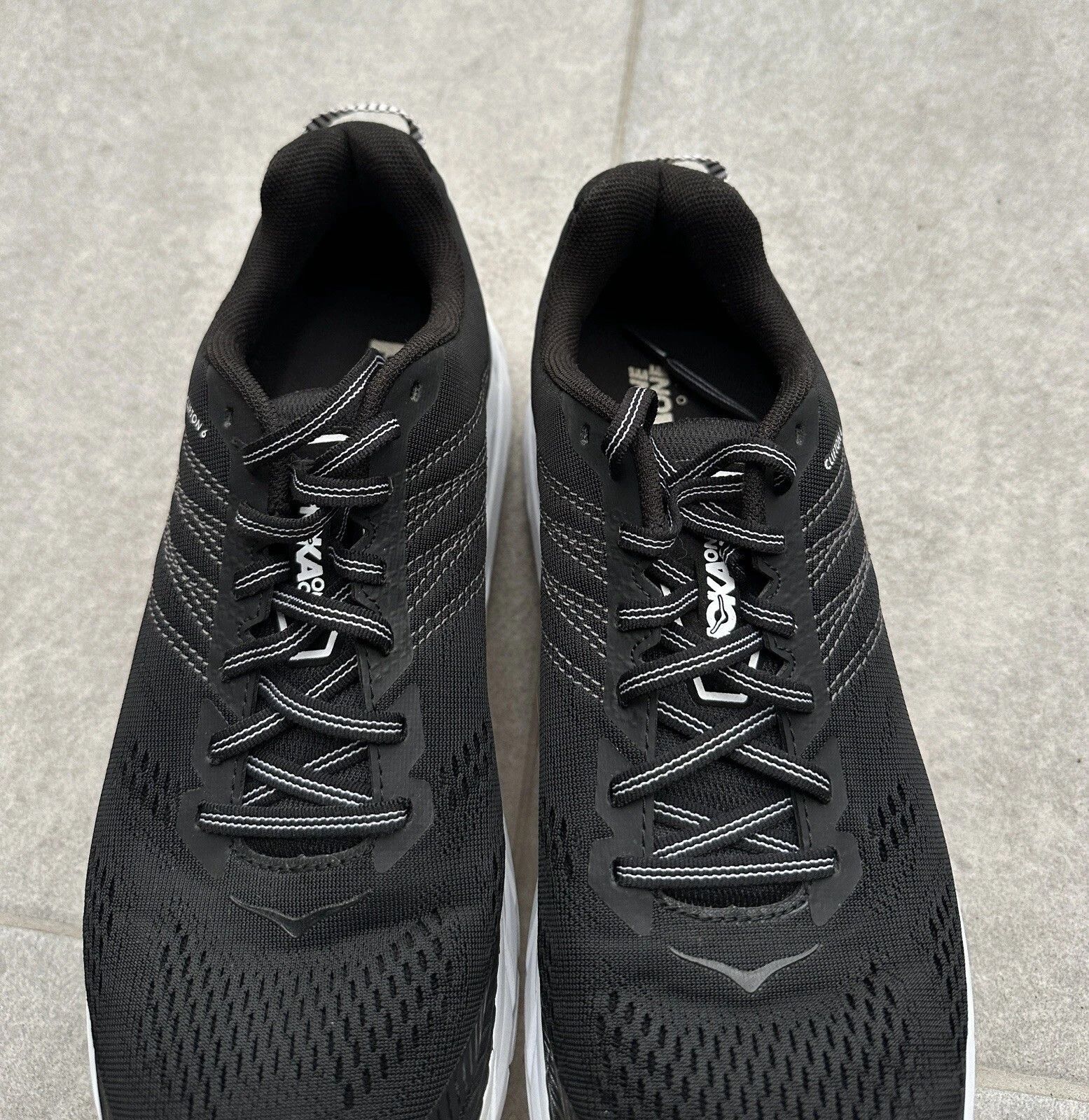 Hoka Hoka One One Clifton 6 Black Running Shoes Mens Size US 9.5 / EU 42-43 - 10 Thumbnail