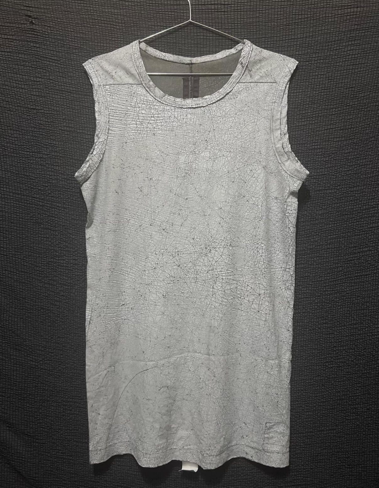 Rick Owens Rick Owens Mainline Cracked Coating Tank Top Base Layer Size US XS / EU 42 / 0 - 1 Thumbnail