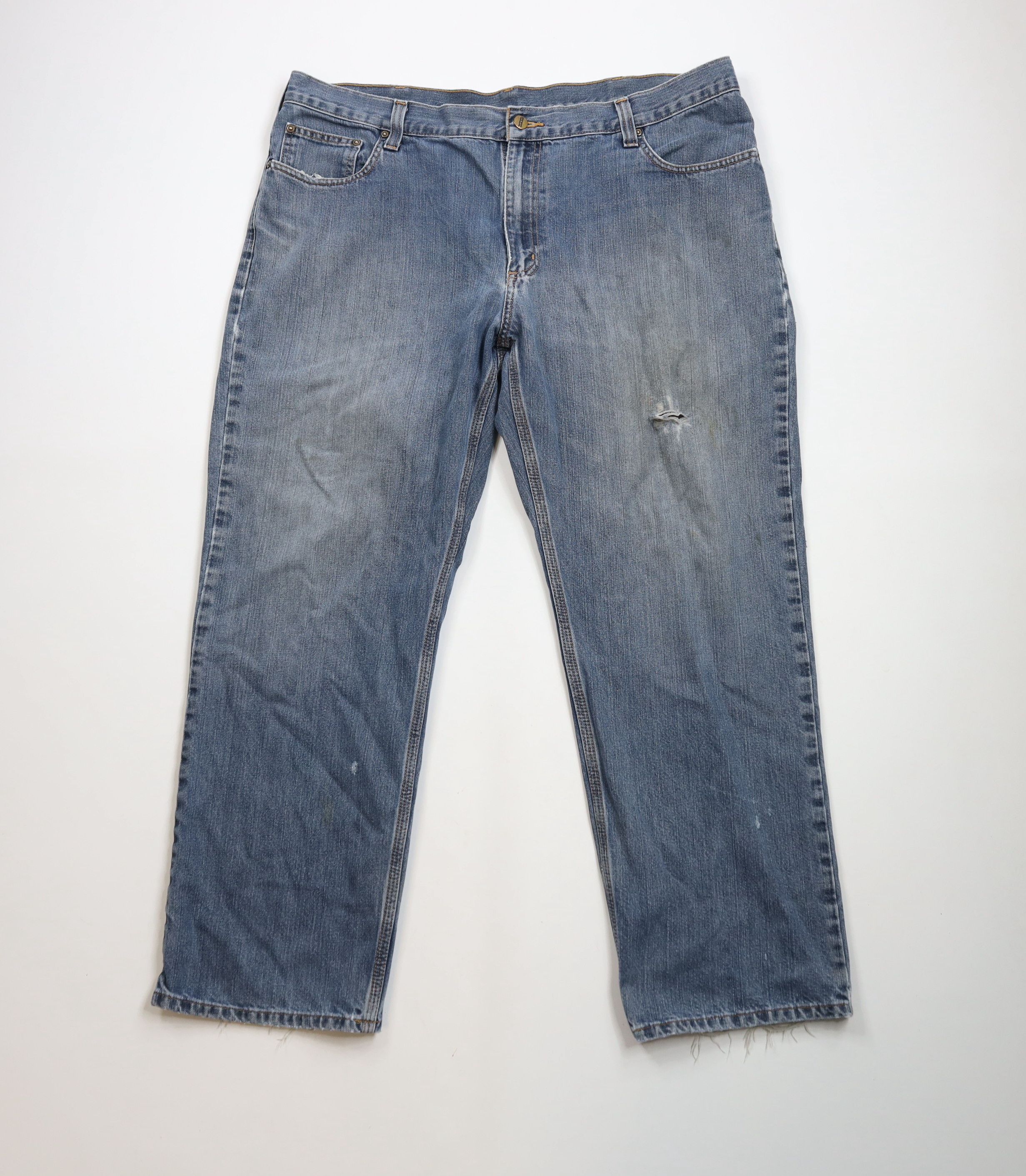 Carhartt × Vintage Vintage Y2K Carhartt Relaxed Fit Wide Leg Denim Jeans Blue Size US 40 / EU 56 - 1 Thumbnail