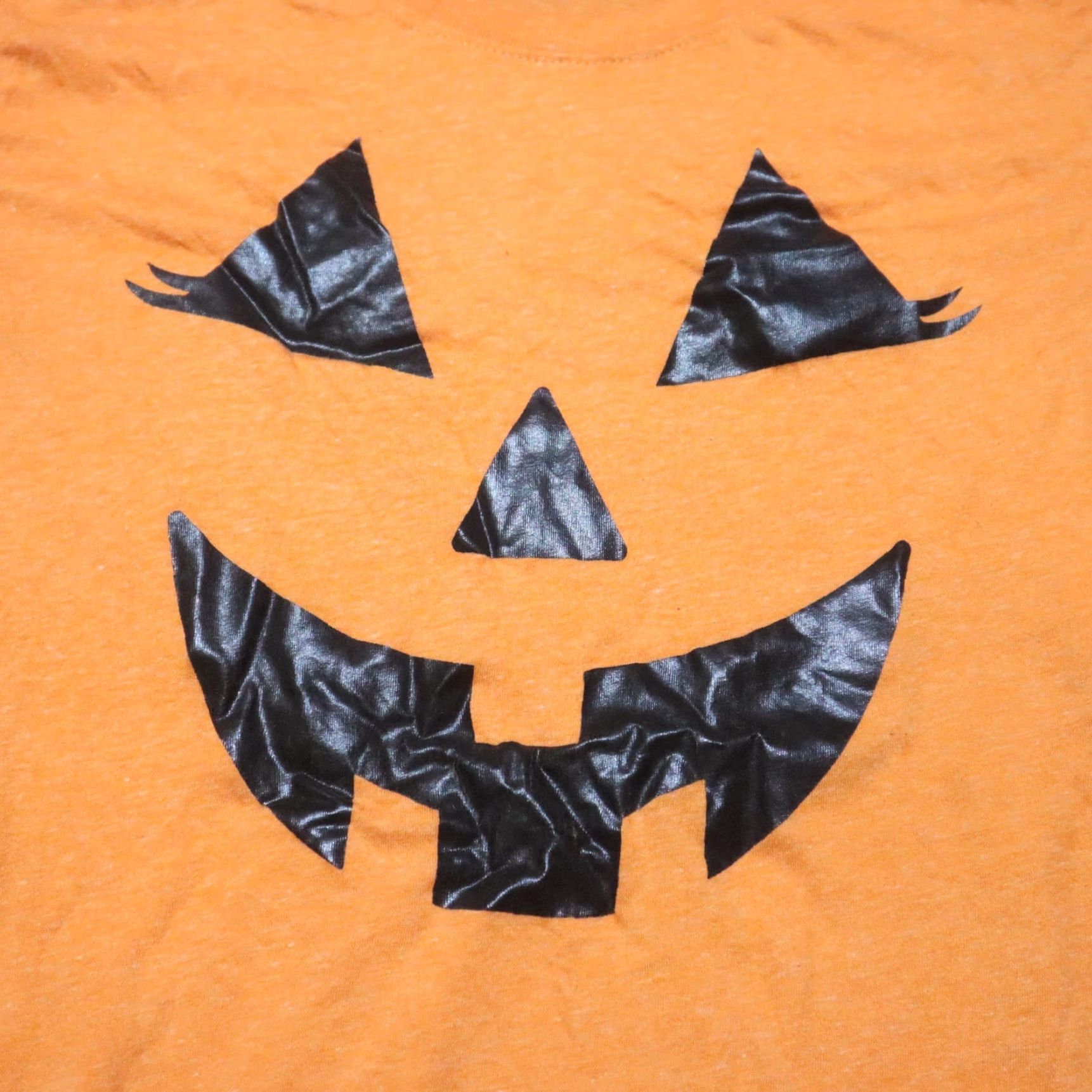 Vintage Halloween Shirt Adult Women's Size L Large Orange Pumpkin Jack-O-Lantern Tee T-Shirt Size L / US 10 / IT 46 - 2 Thumbnail