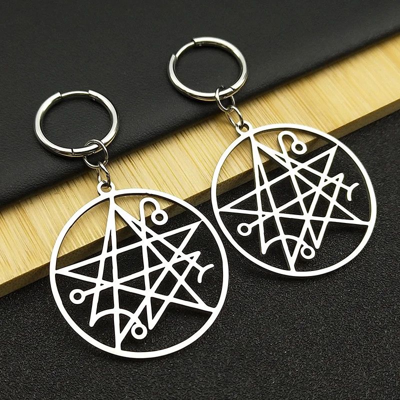 Jewelry Necronomicon Hoop Earrings Jewelry Gift Size ONE SIZE - 2 Thumbnail