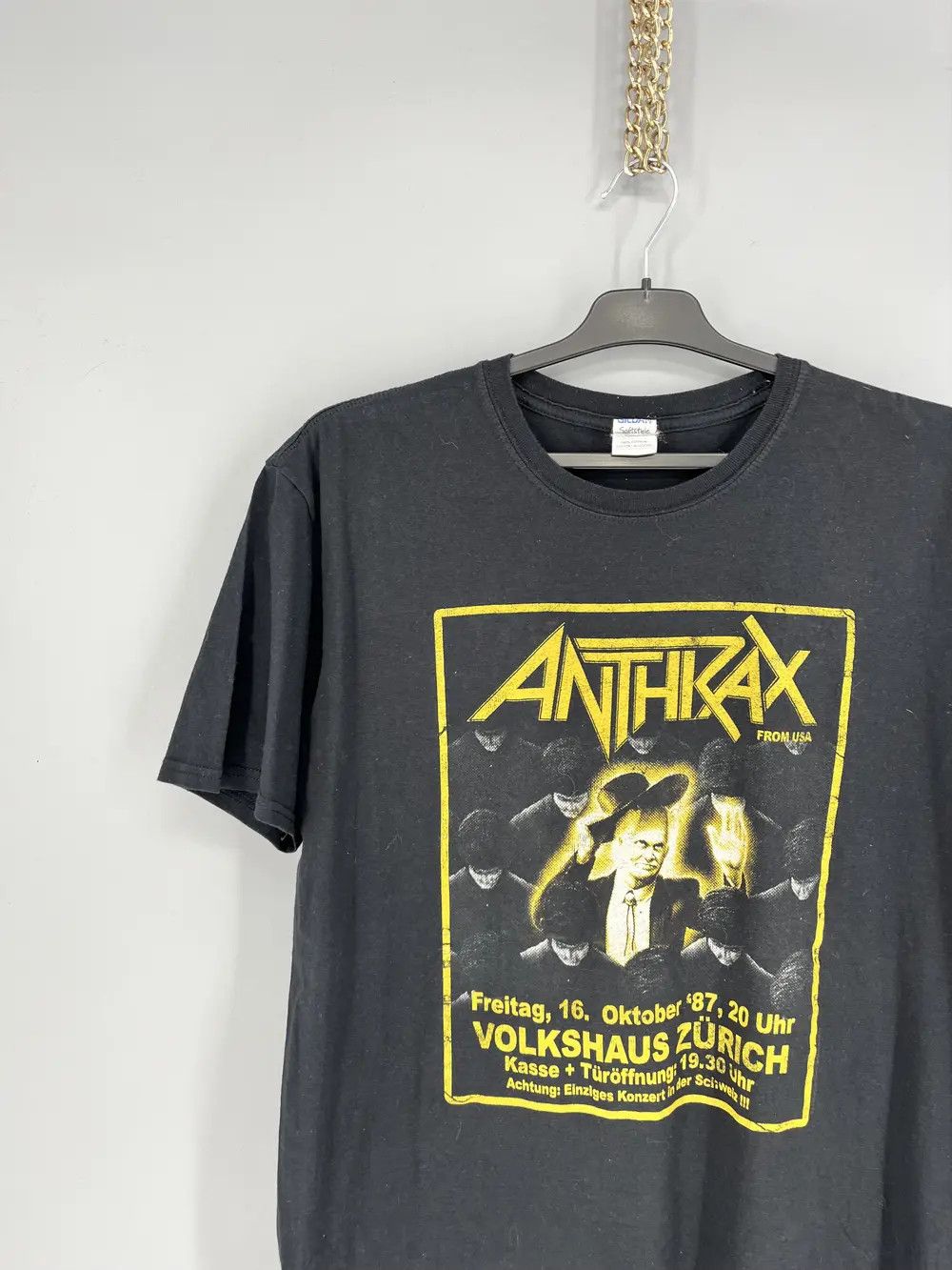 Band Tees × Vintage Vintage Y2K Anthrax Horror Skulls Band Rock Streetwear Tee Size US L / EU 52-54 / 3 - 4 Thumbnail