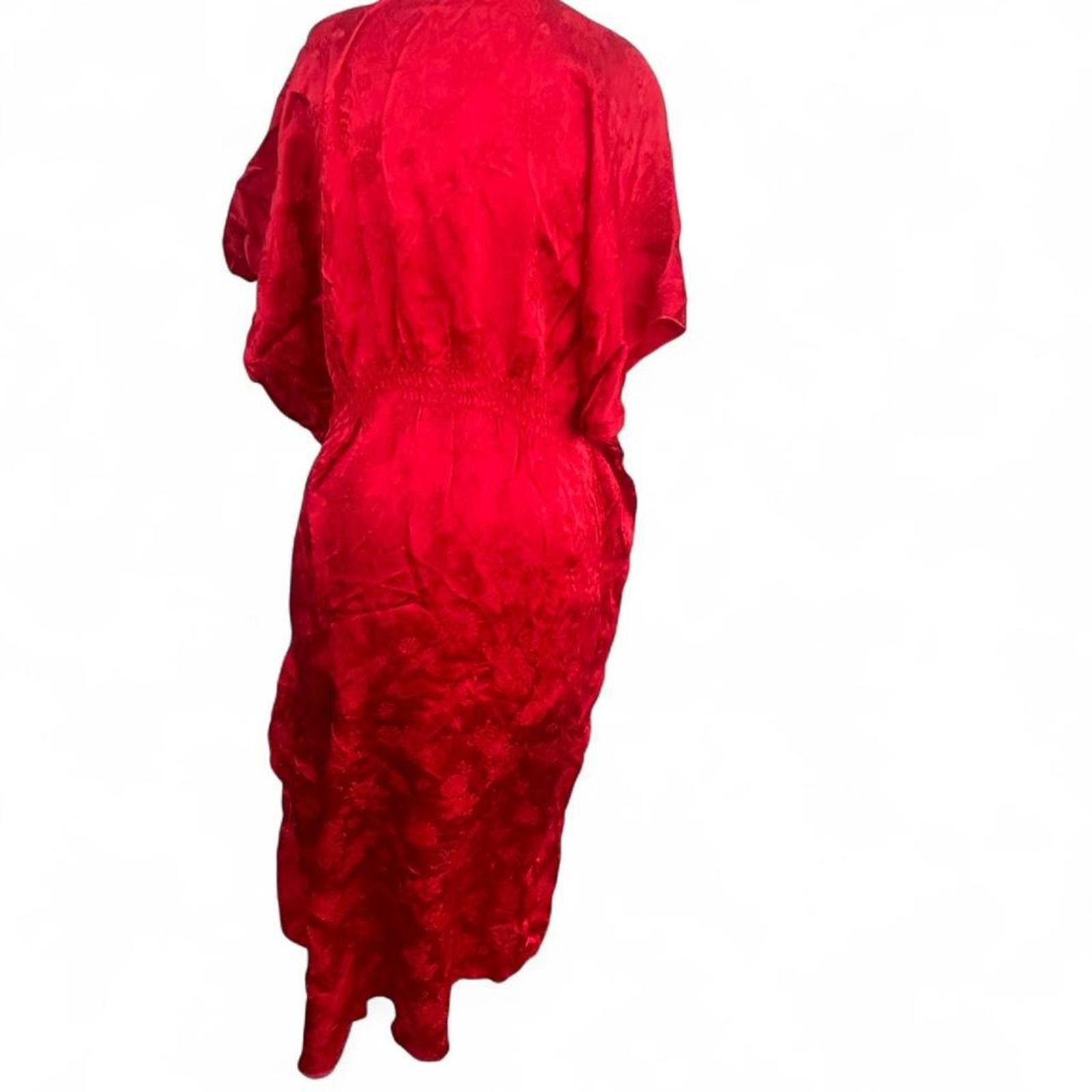 Other Red silk dress with large Size L / US 10 / IT 46 - 4 Thumbnail