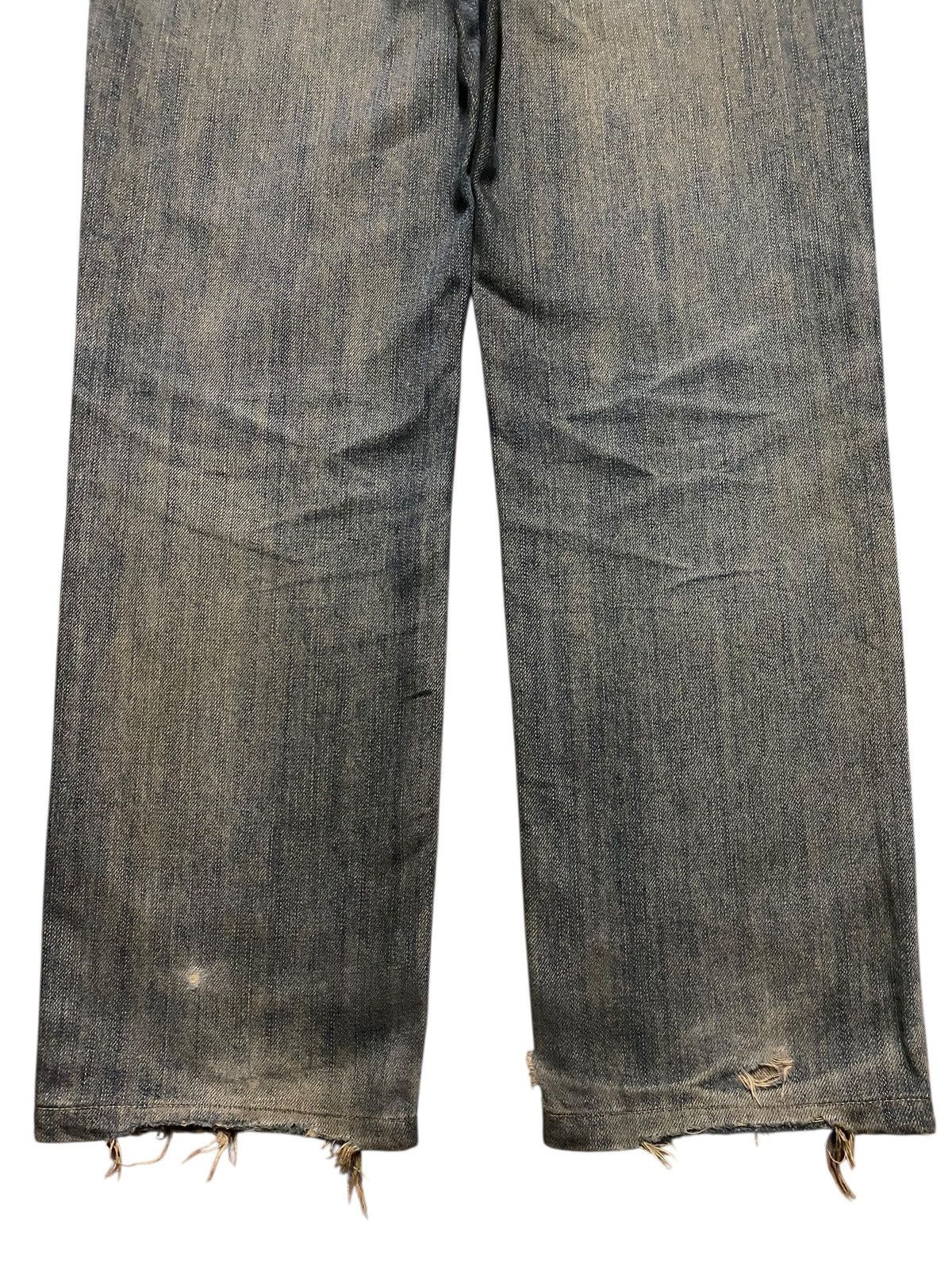 Junya Watanabe Vintage Edwin 403 Mud Wash Distressed Loose Size US 33 - 6 Thumbnail