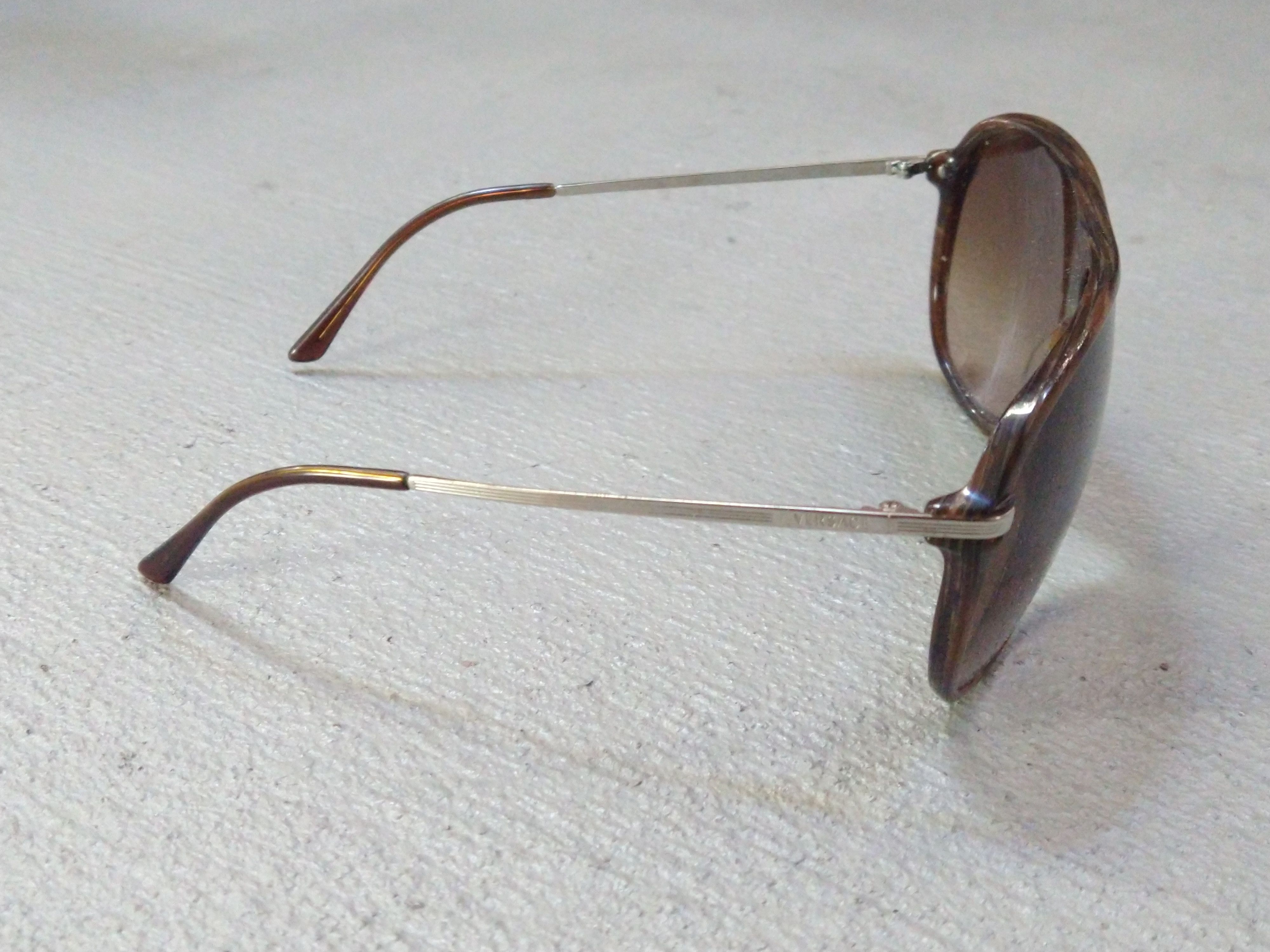 Versace Versace Aviator Sunglasses Brown Tortoise Havana Italy Size ONE SIZE - 4 Thumbnail