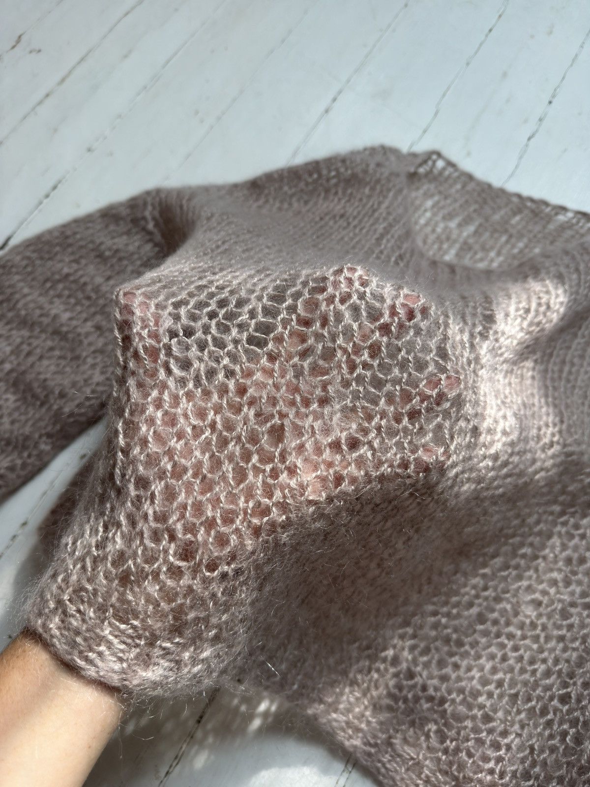 Other 2000s MESH KNITTED HAND MADE SWEATER Size ONE SIZE - 6 Thumbnail
