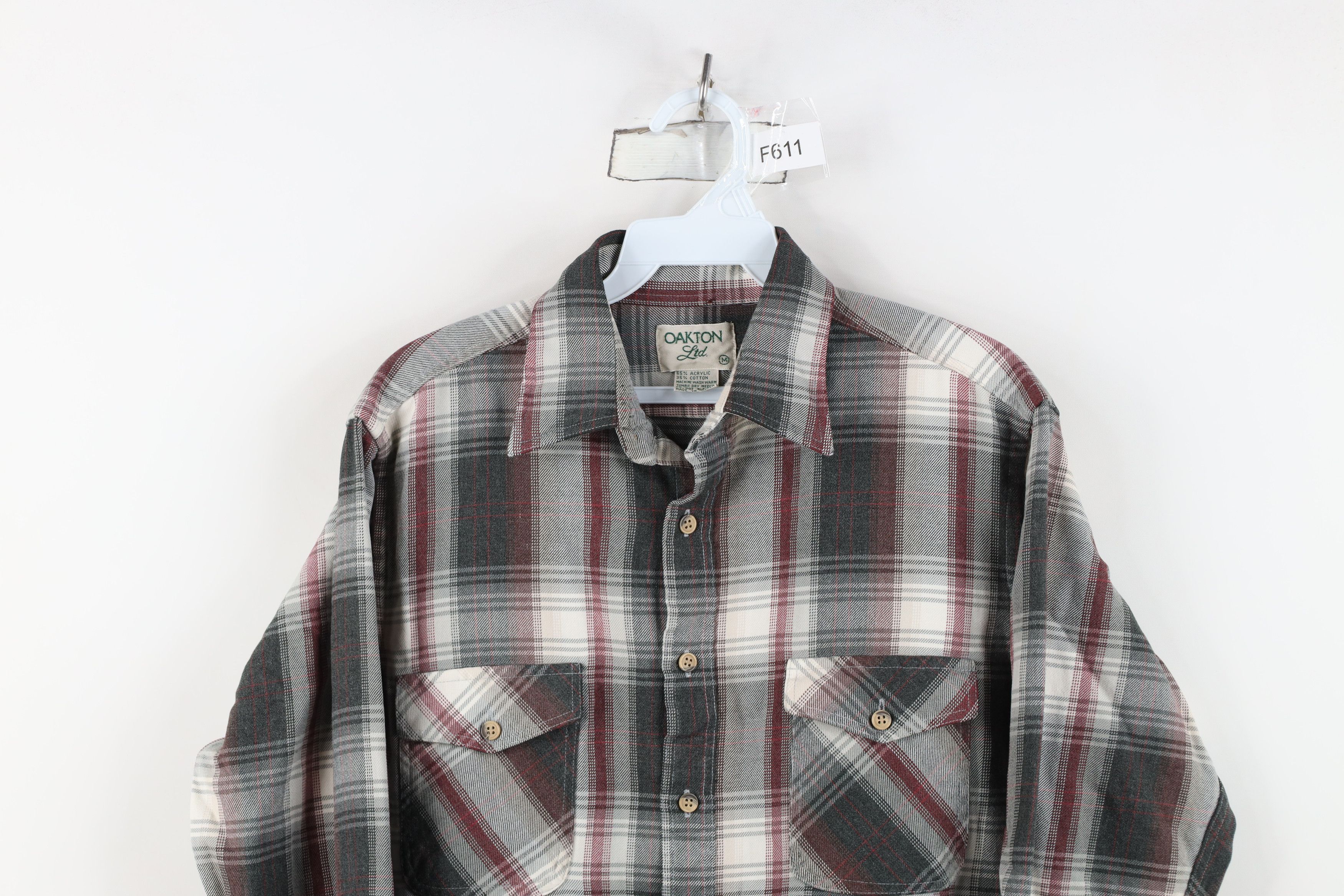Vintage Vintage 90s Streetwear Flannel Collared Button Shirt Plaid Size US M / EU 48-50 / 2 - 2 Thumbnail