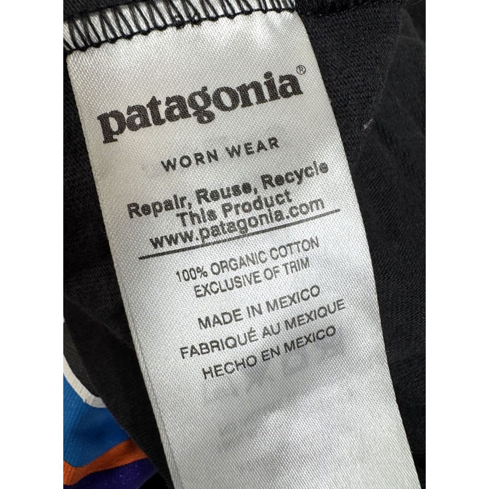 Patagonia Patagonia Mens Long Sleeve Shirt Black L Regular Fit Organic Cotton Graphic Worn Wear Size US L / EU 52-54 / 3 - 5 Thumbnail