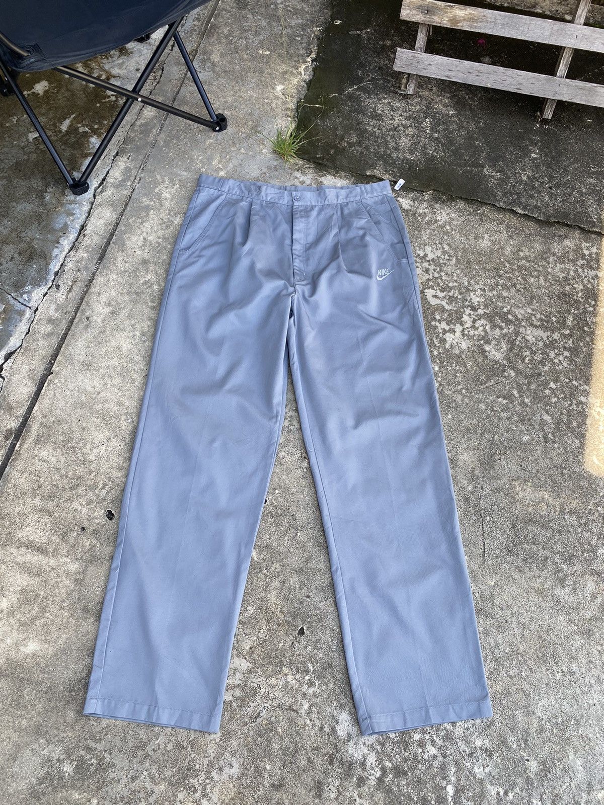 Vintage 🔥 Rare 🔥 Vintage 90s Nike Pants - Grey Tag Size US 38 / EU 54 - 2 Thumbnail
