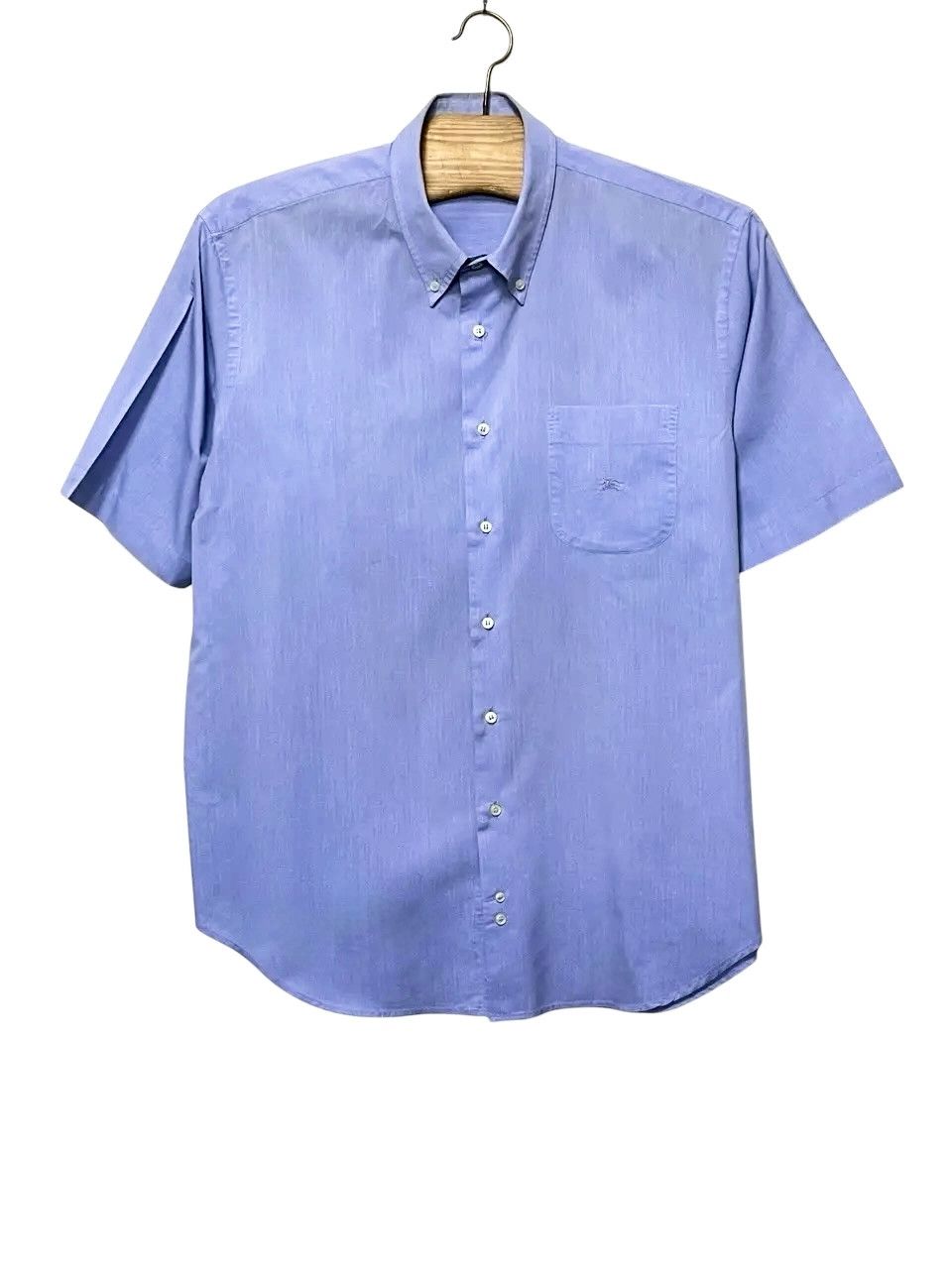 Burberry 🔥 Burberry London summer shirt short sleeve size xl blue Size US XL / EU 56 / 4 - 2 Thumbnail